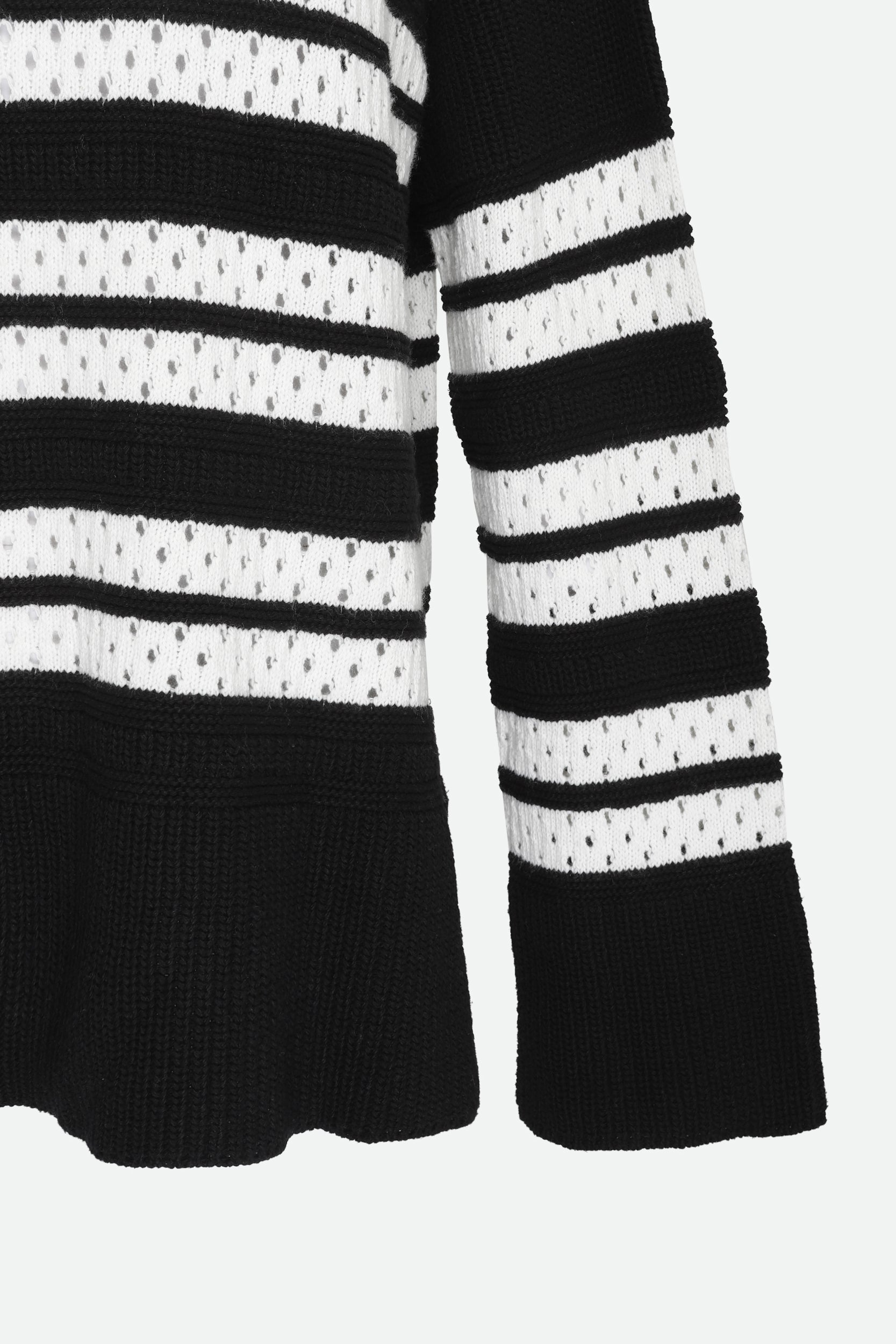 Twinset Strickpullover Weiße und Schwarz