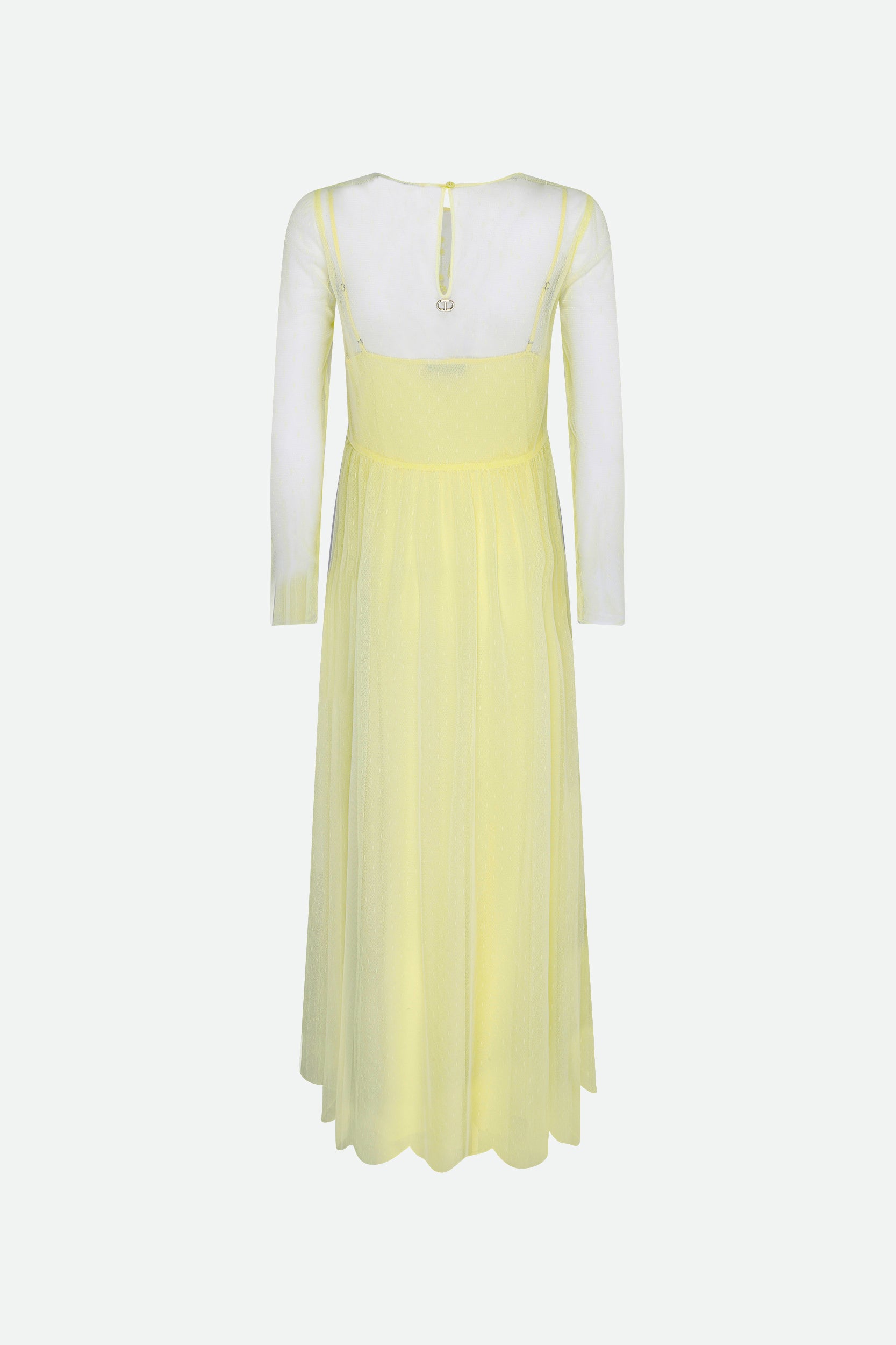 Twinset Besticktes Kleid Gelbe