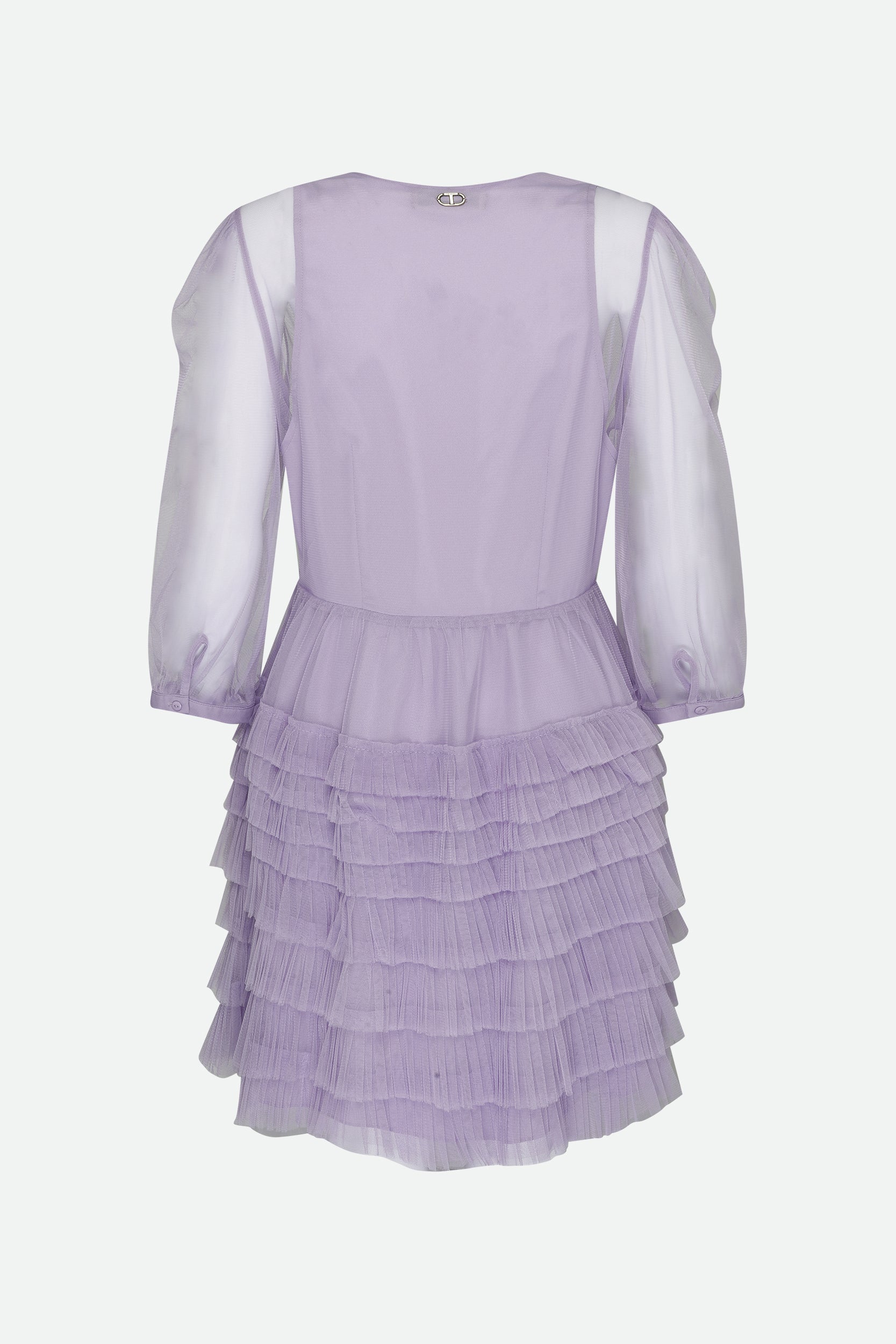 Twinset Kleid aus lila Tüll