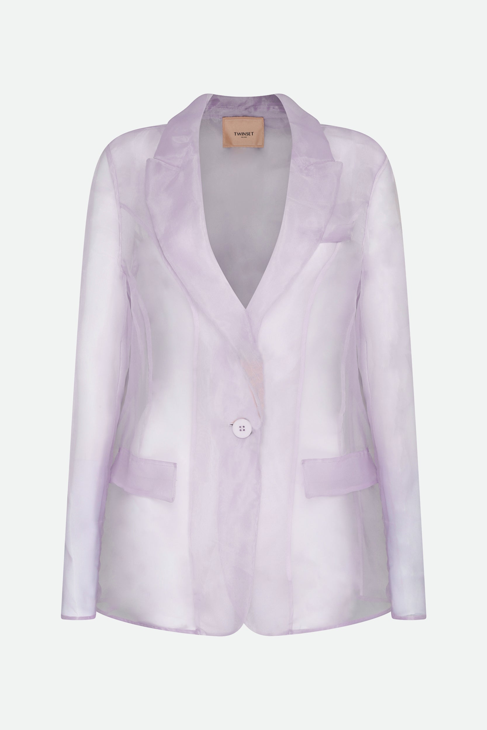 Twinset Blazer aus Organza Lila