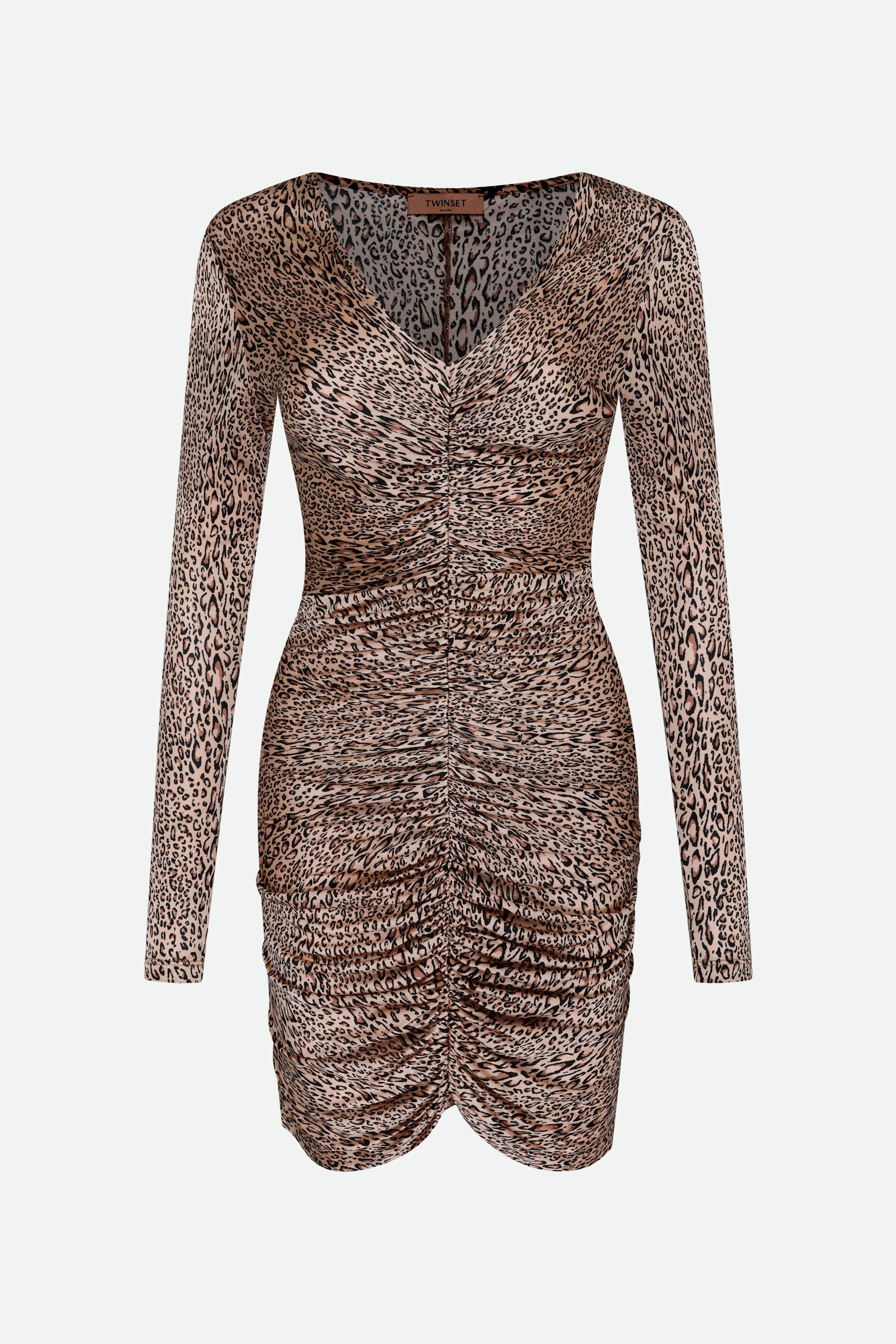 Twinset Mini-Kleid Animalier-Druck