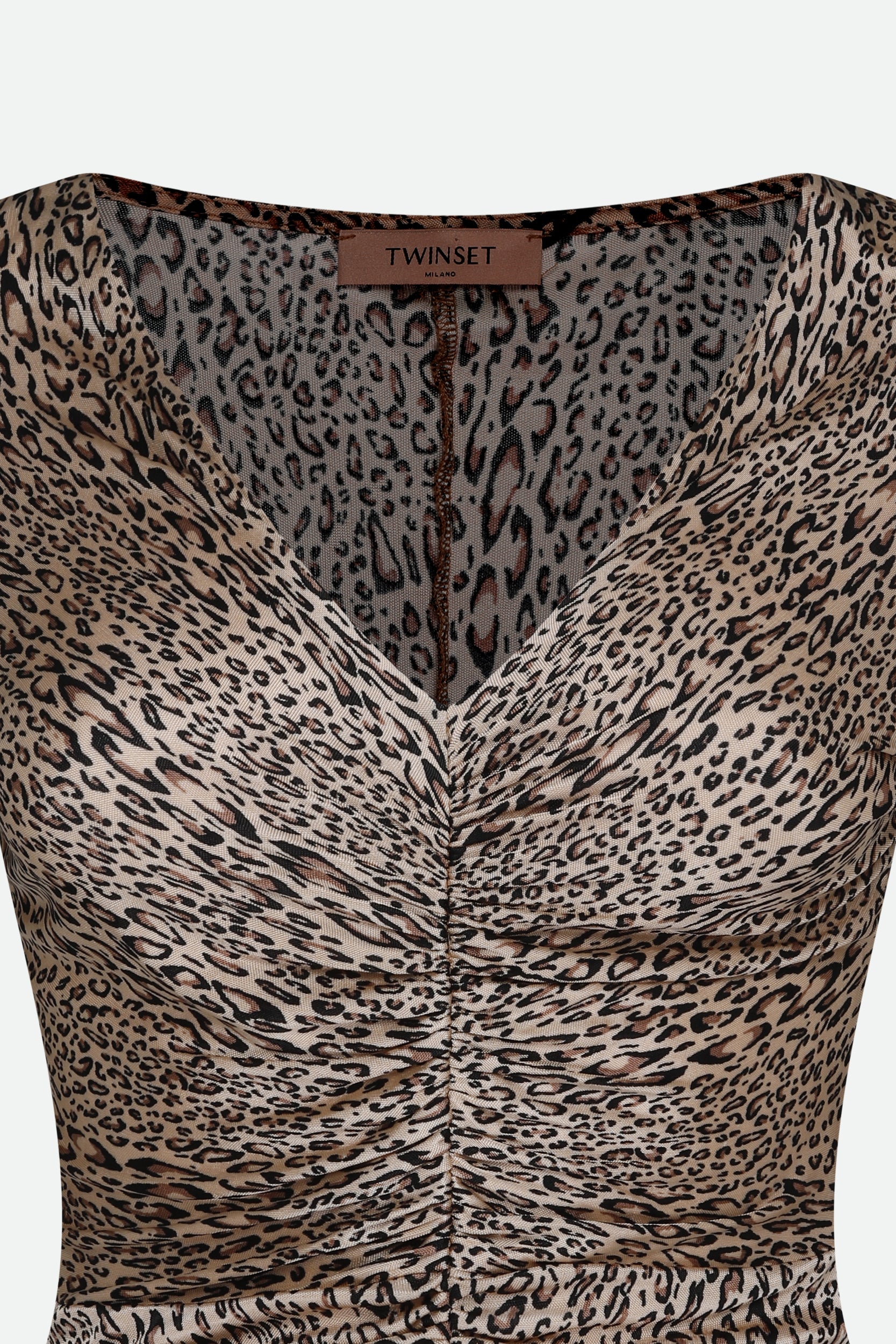 Twinset Mini-Kleid Animalier-Druck