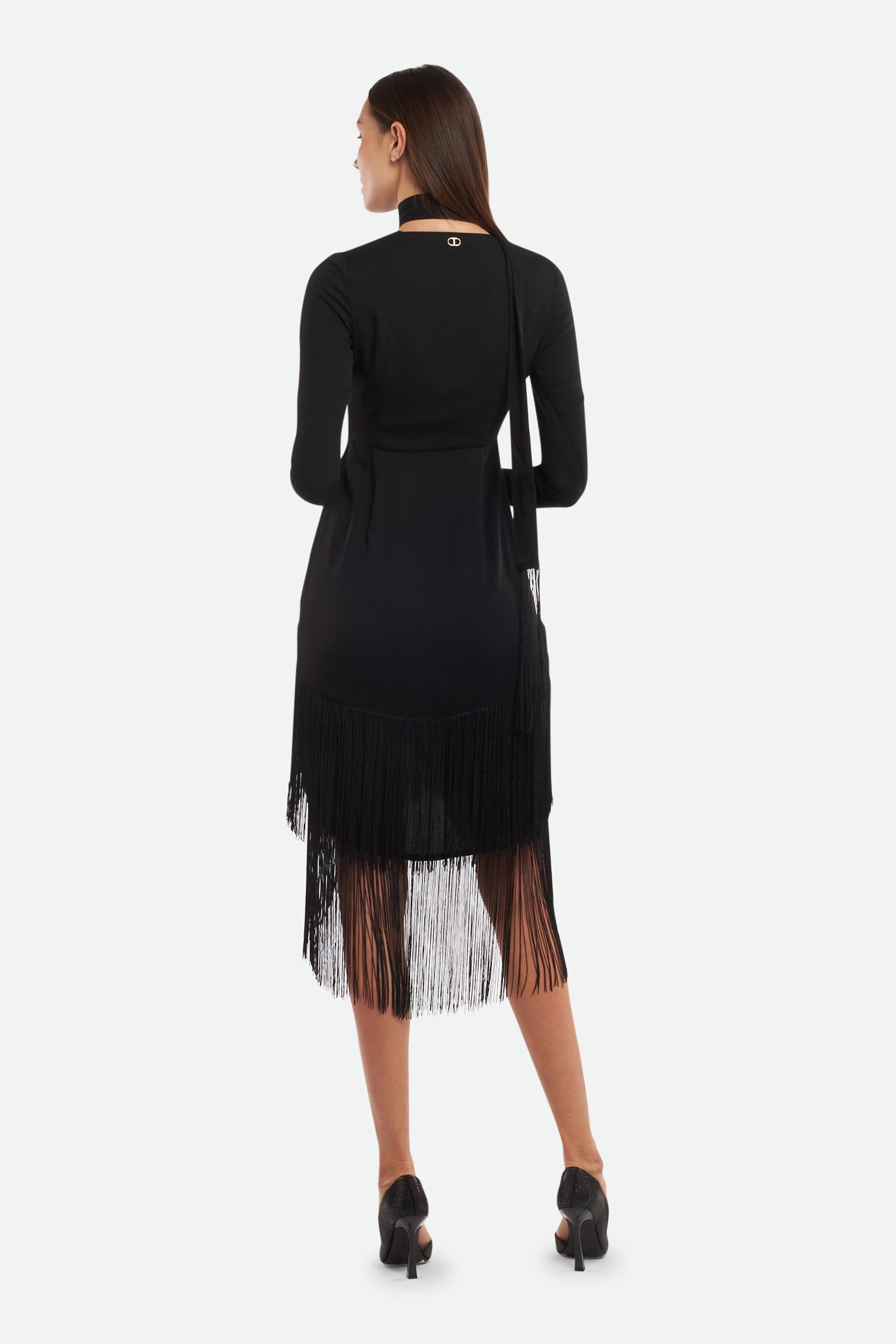 Twinset Langes Schwarz Kleid