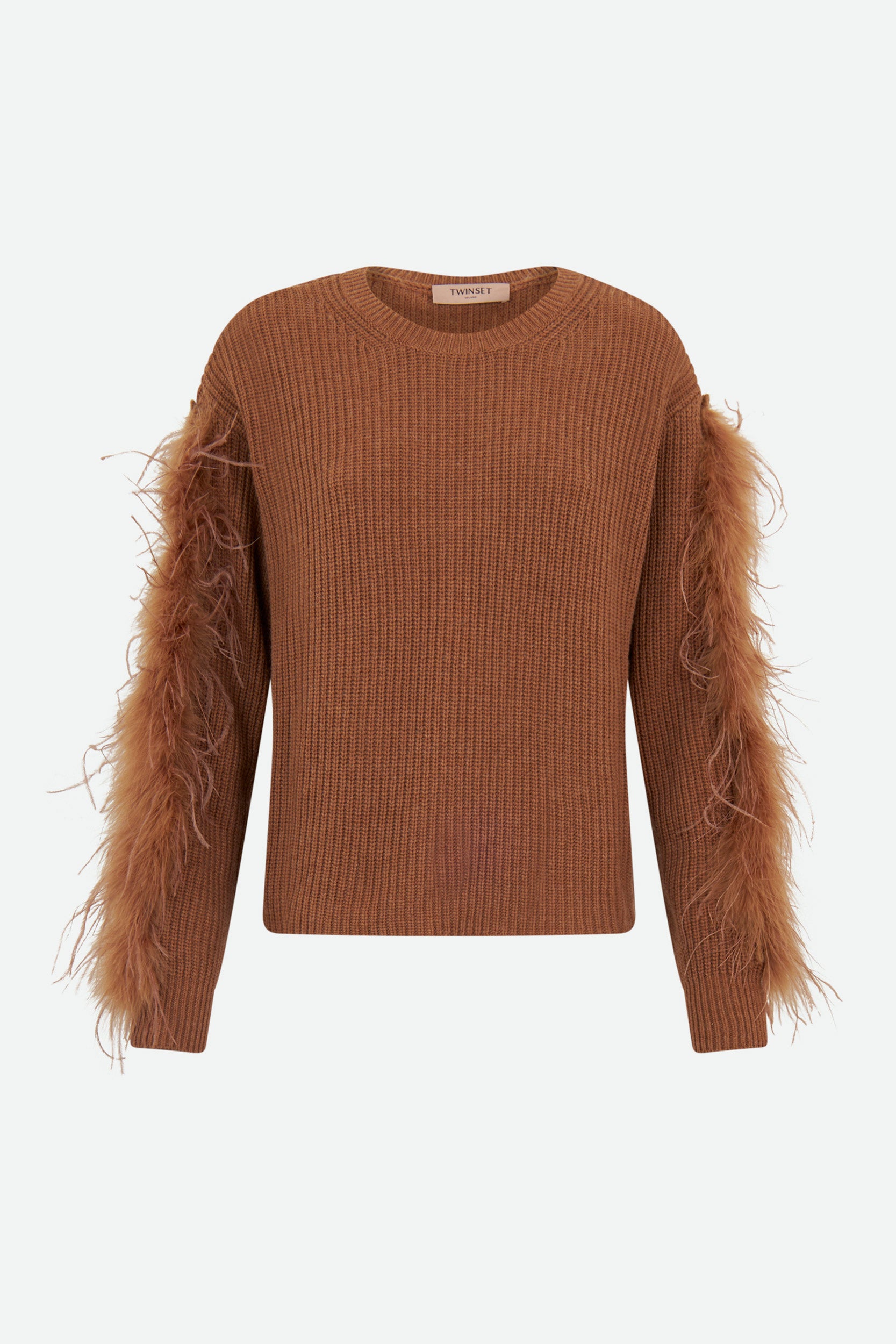 Twinset Pull in Cob Stitch-Strick