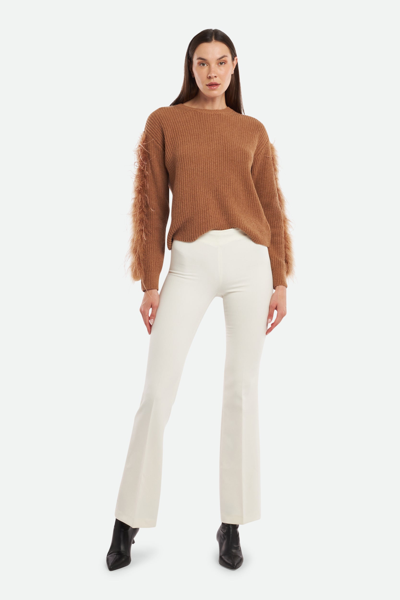 Weiße Hose mit hoher Taille Twinset