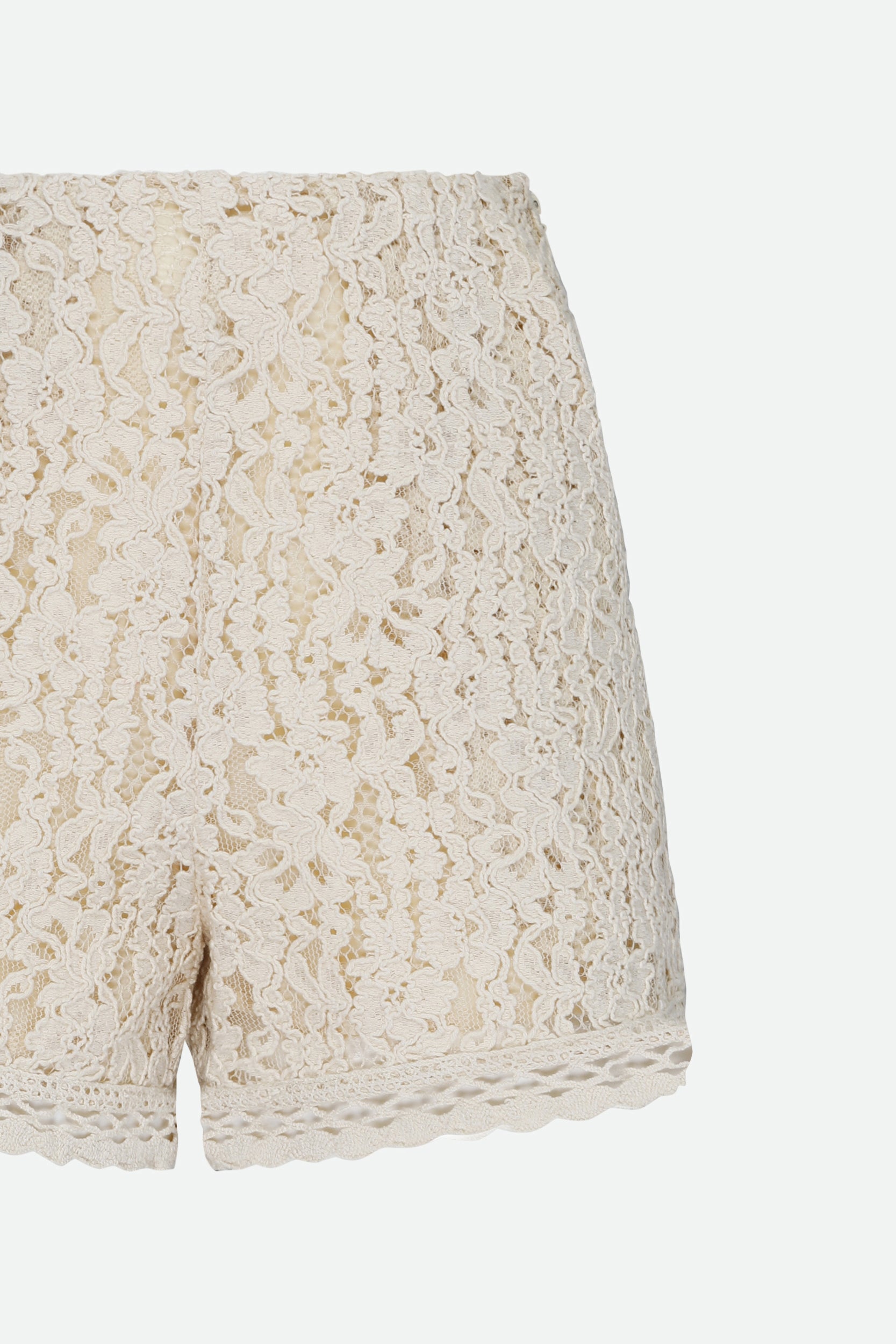 Twinset Spitzen-Shorts Weiße