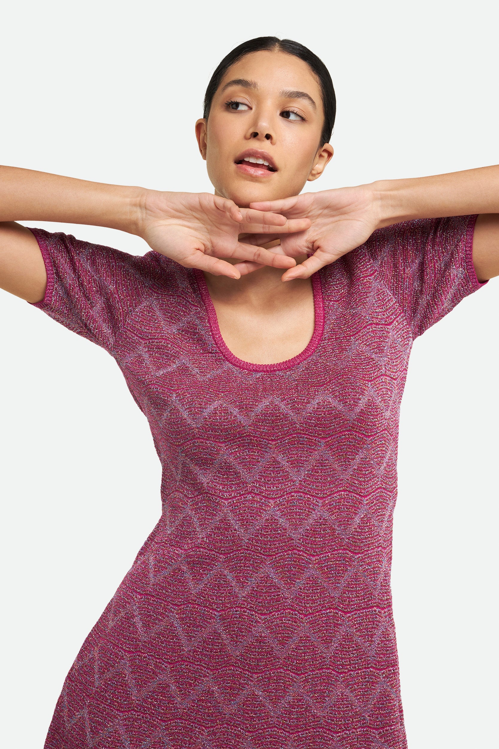 M Missoni Lila Kleid