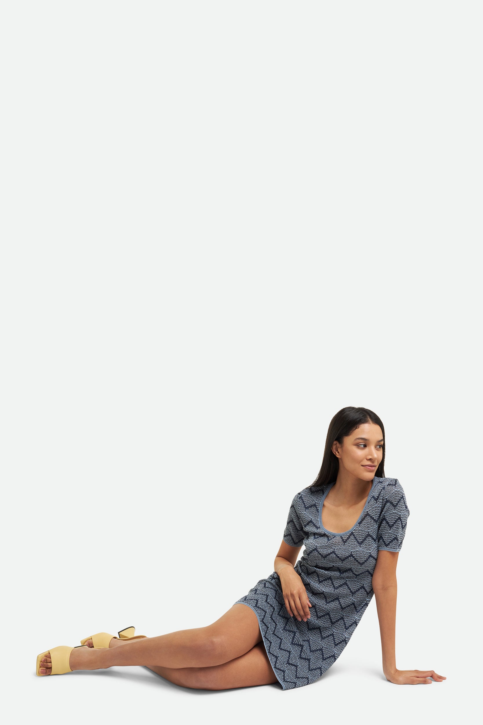 M Missoni Blau Kleid