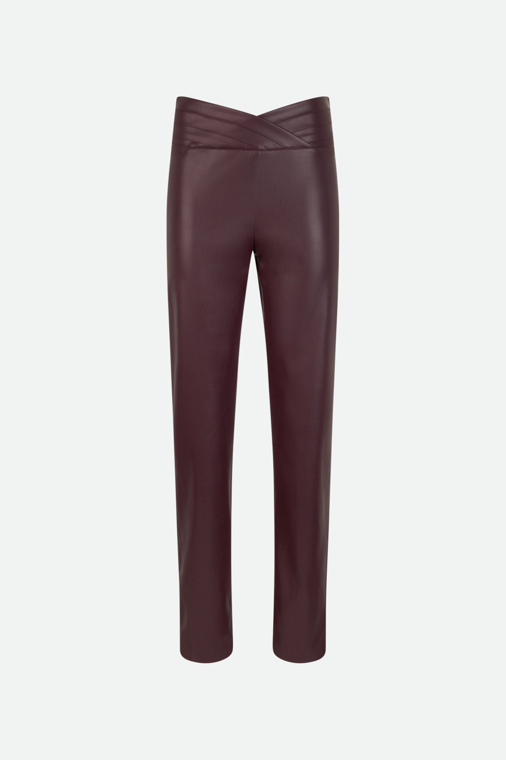 Patrizia Pepe Lila Kunstlederhose