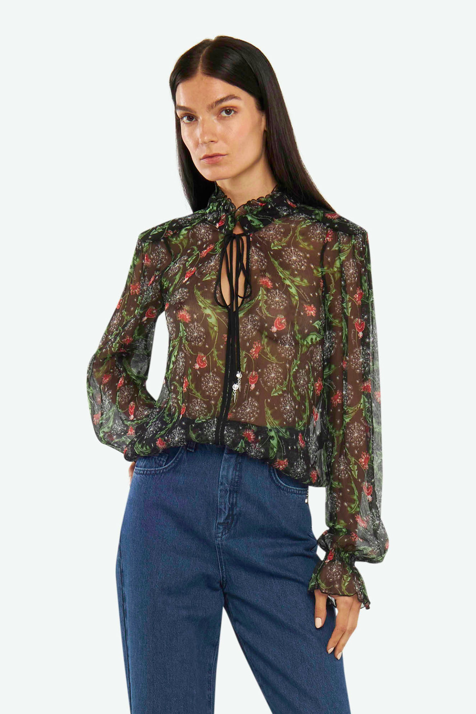 Patrizia Pepe Schwarz Rock Bluse