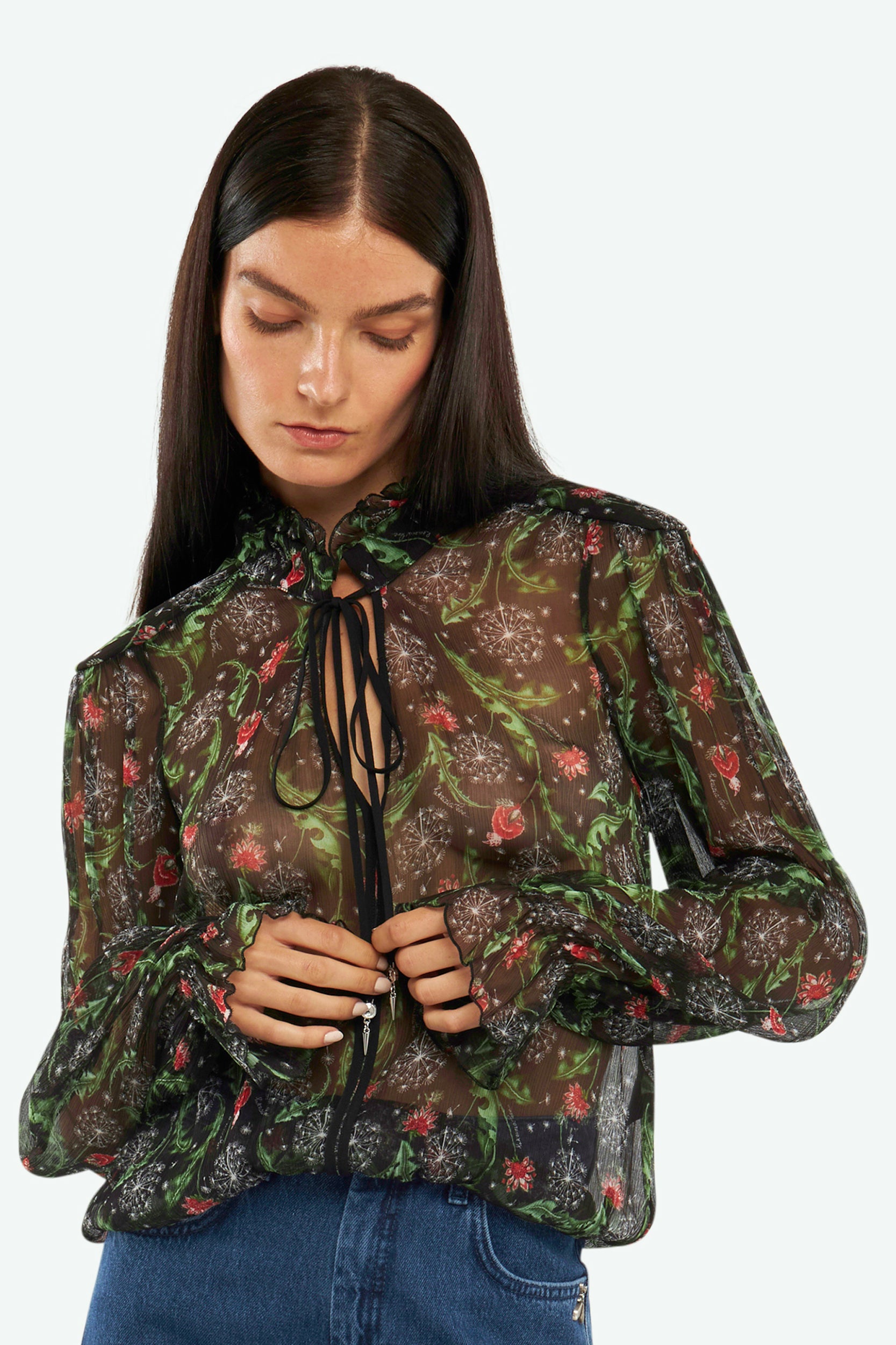 Patrizia Pepe Schwarz Rock Bluse