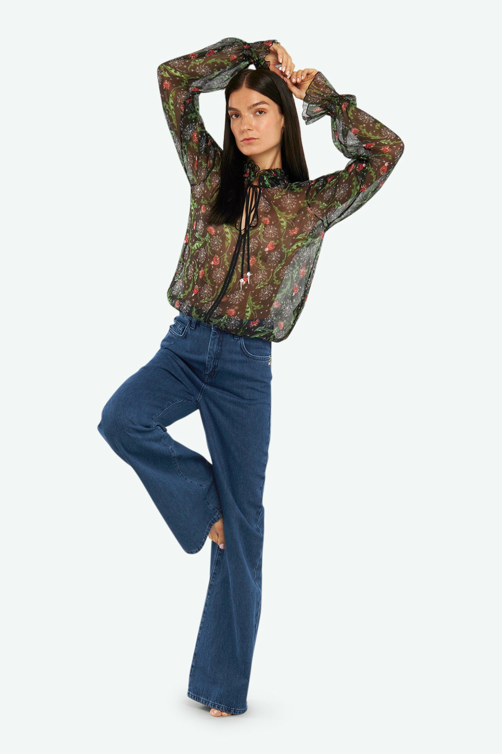 Patrizia Pepe Schwarz Rock Bluse