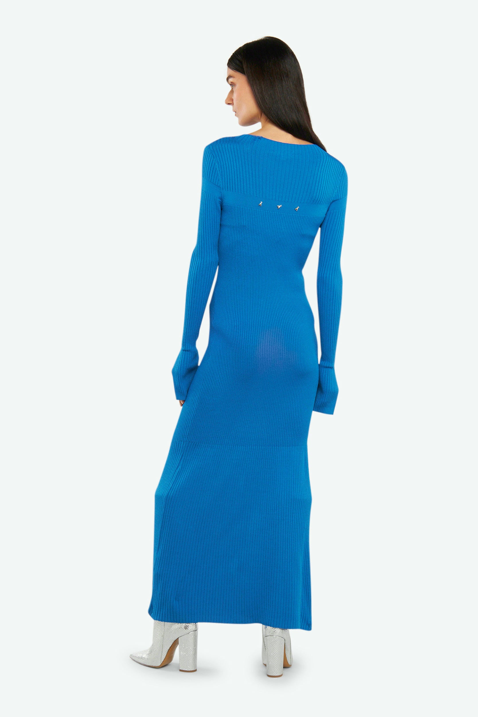 Patrizia Pepe Blau Bikerkleid