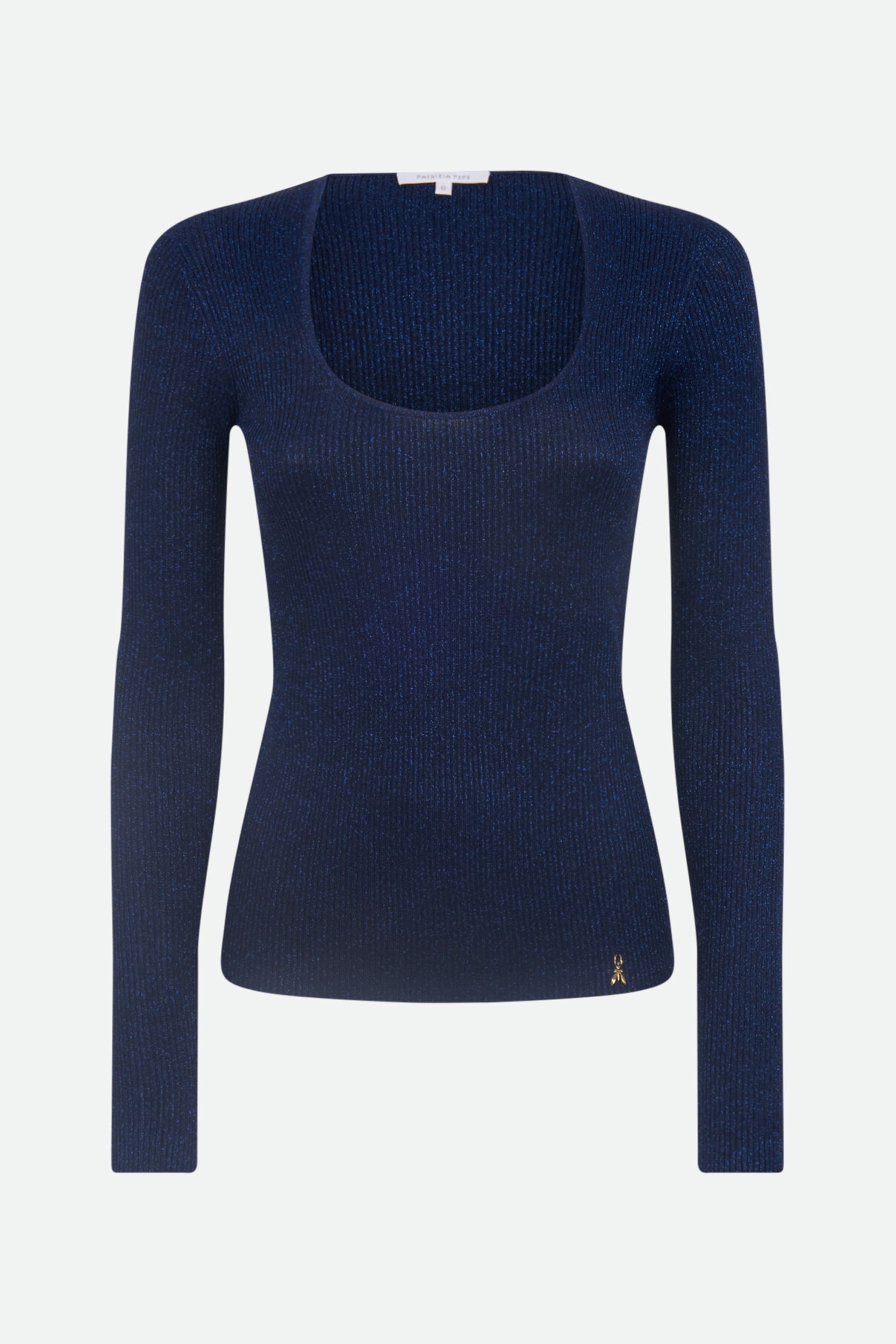 Patrizia Pepe Navy Lurex-Pullover