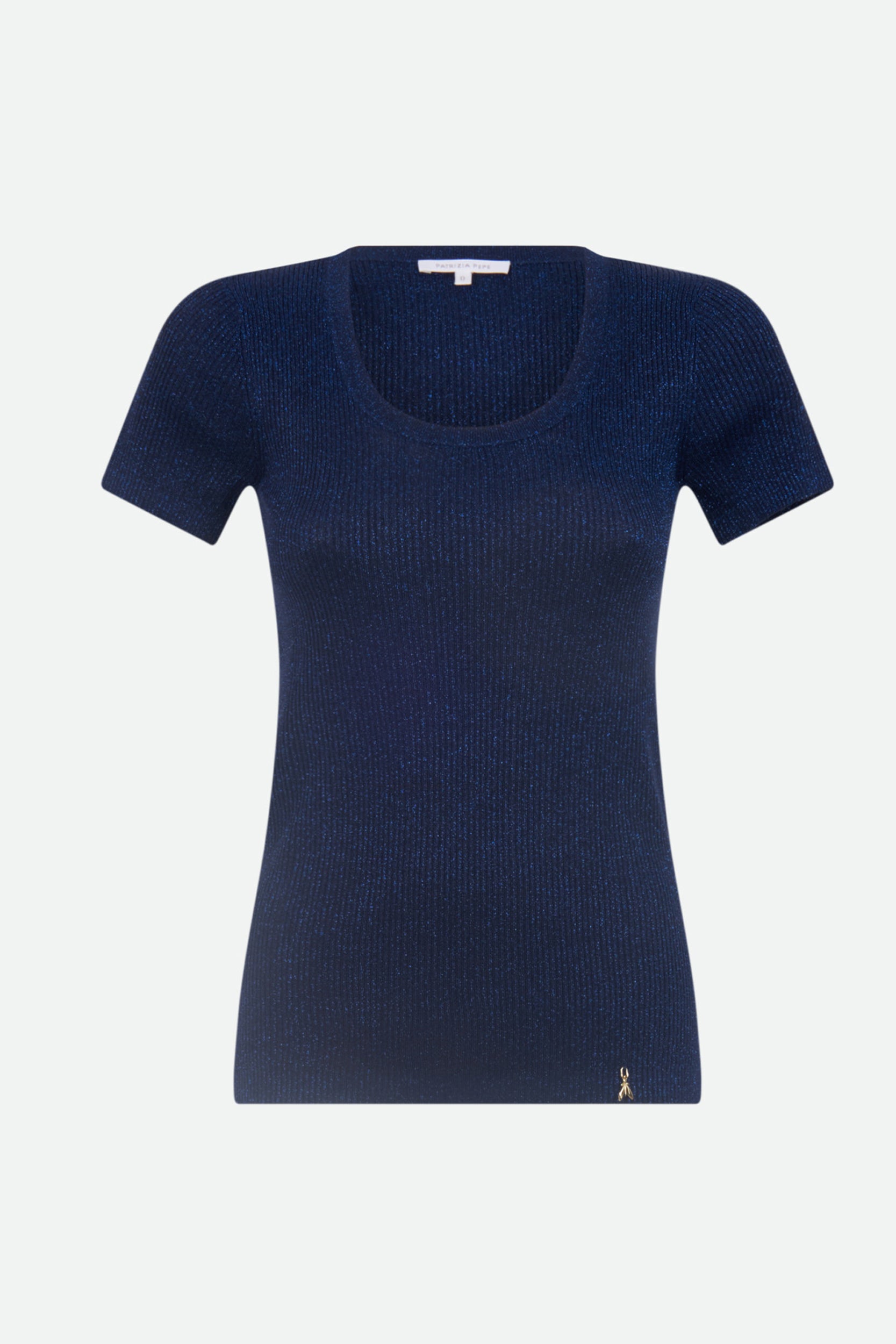 Patrizia Pepe Navy Lurex-Pullover