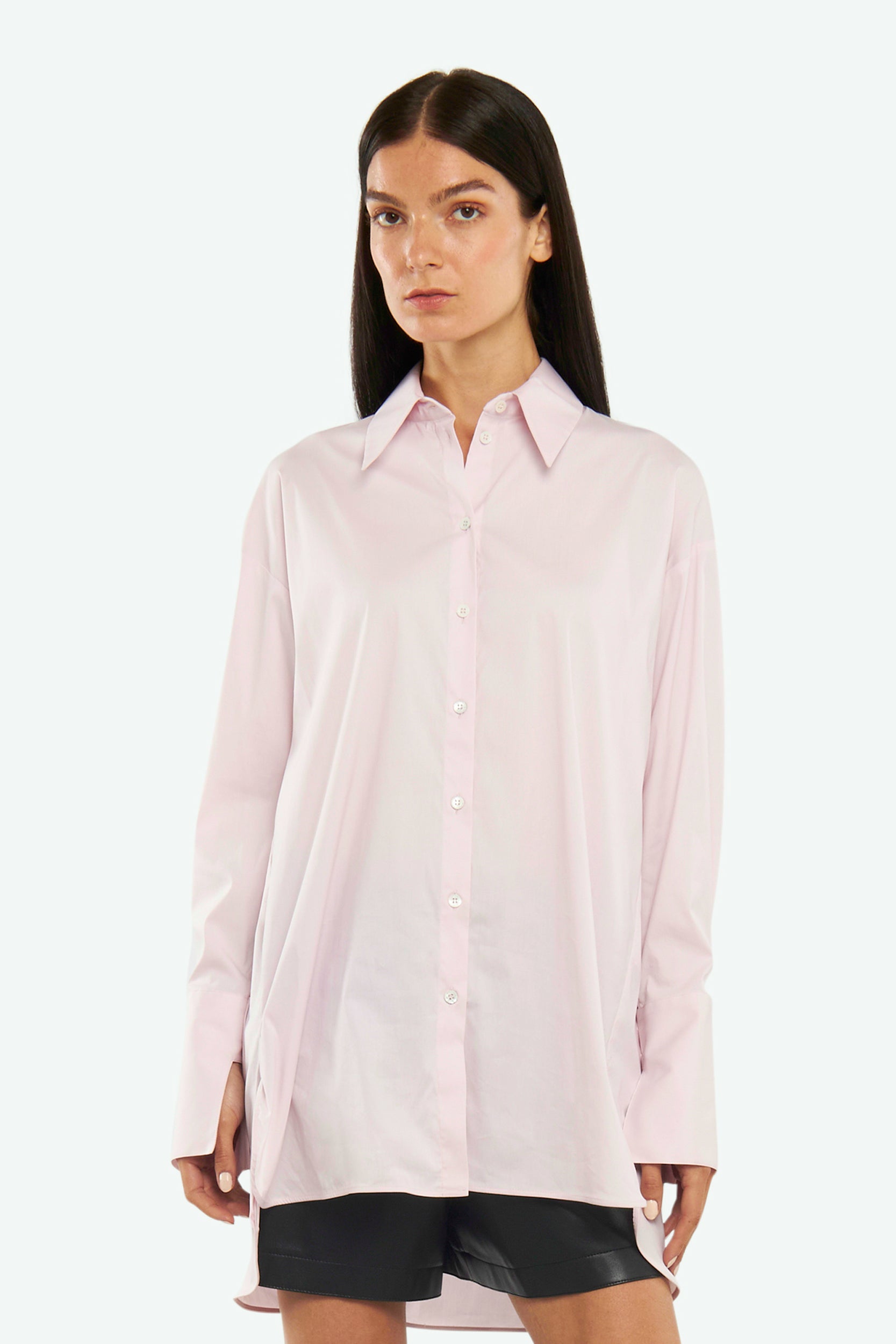 Patrizia Pepe Rose Oversize-Hemd