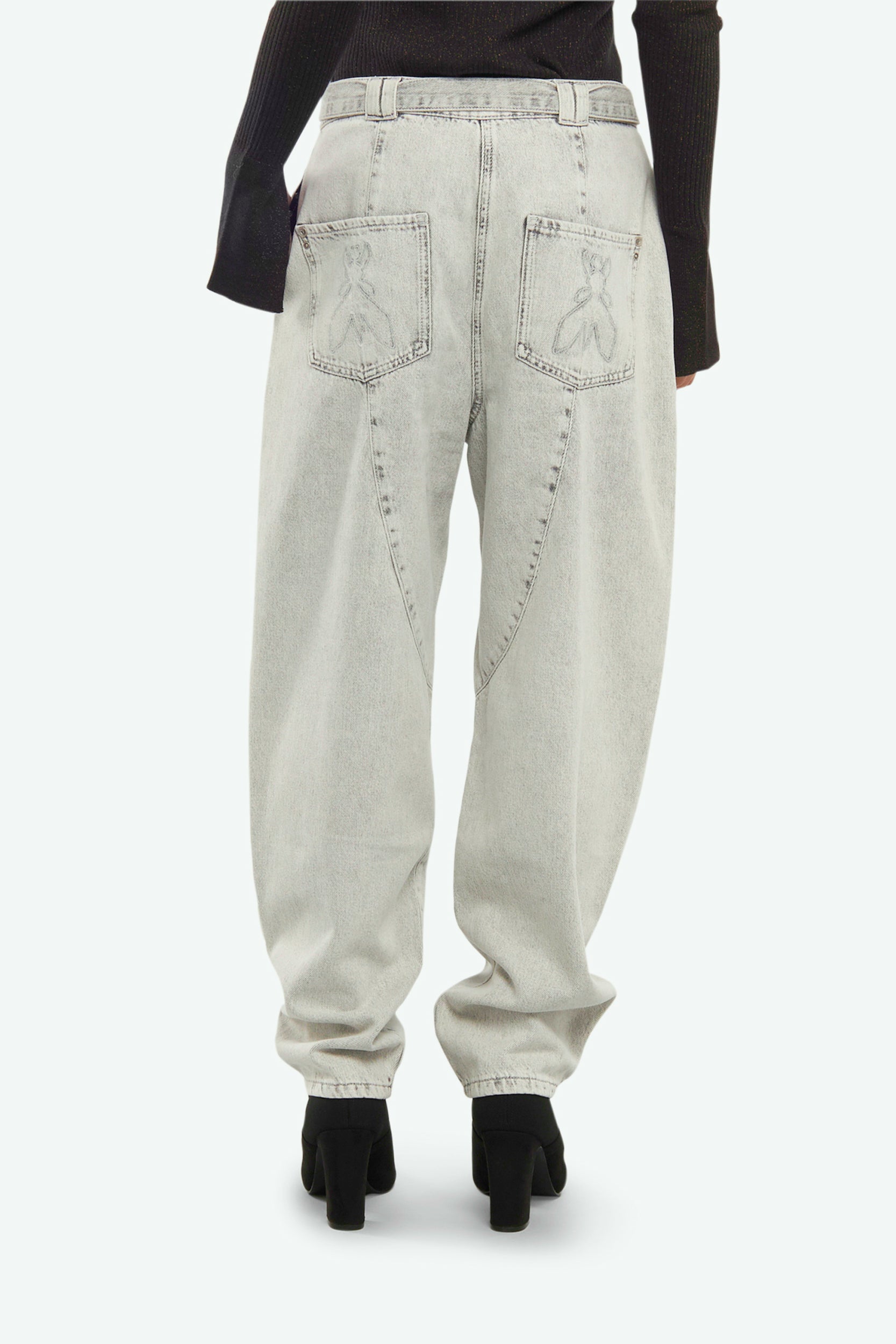 Patrizia Pepe Jeans Grau Relax Fit