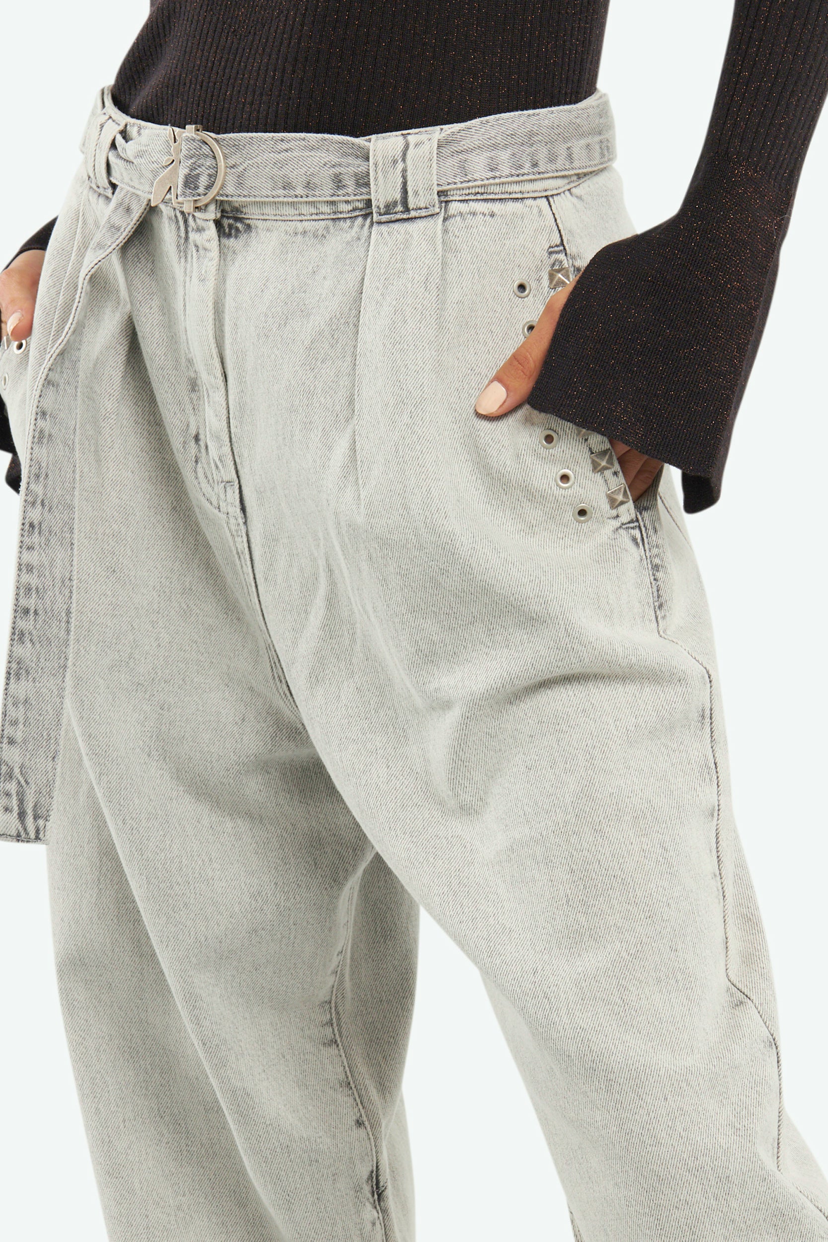 Patrizia Pepe Jeans Grau Relax Fit