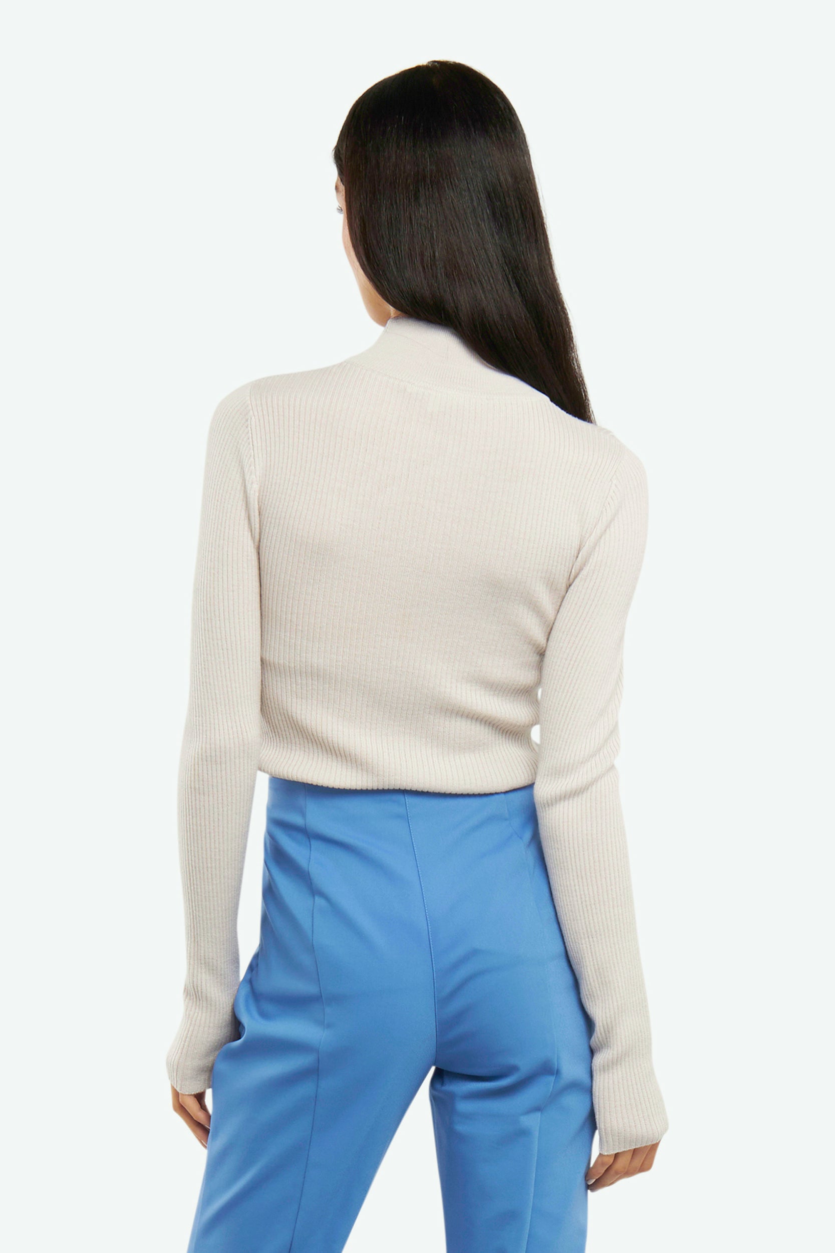 Patrizia Pepe Beige Rollkragenpullover