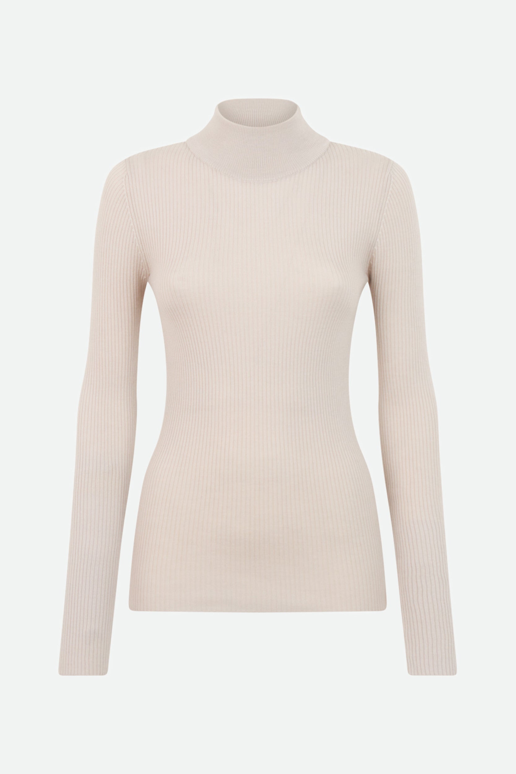 Patrizia Pepe Beige Rollkragenpullover