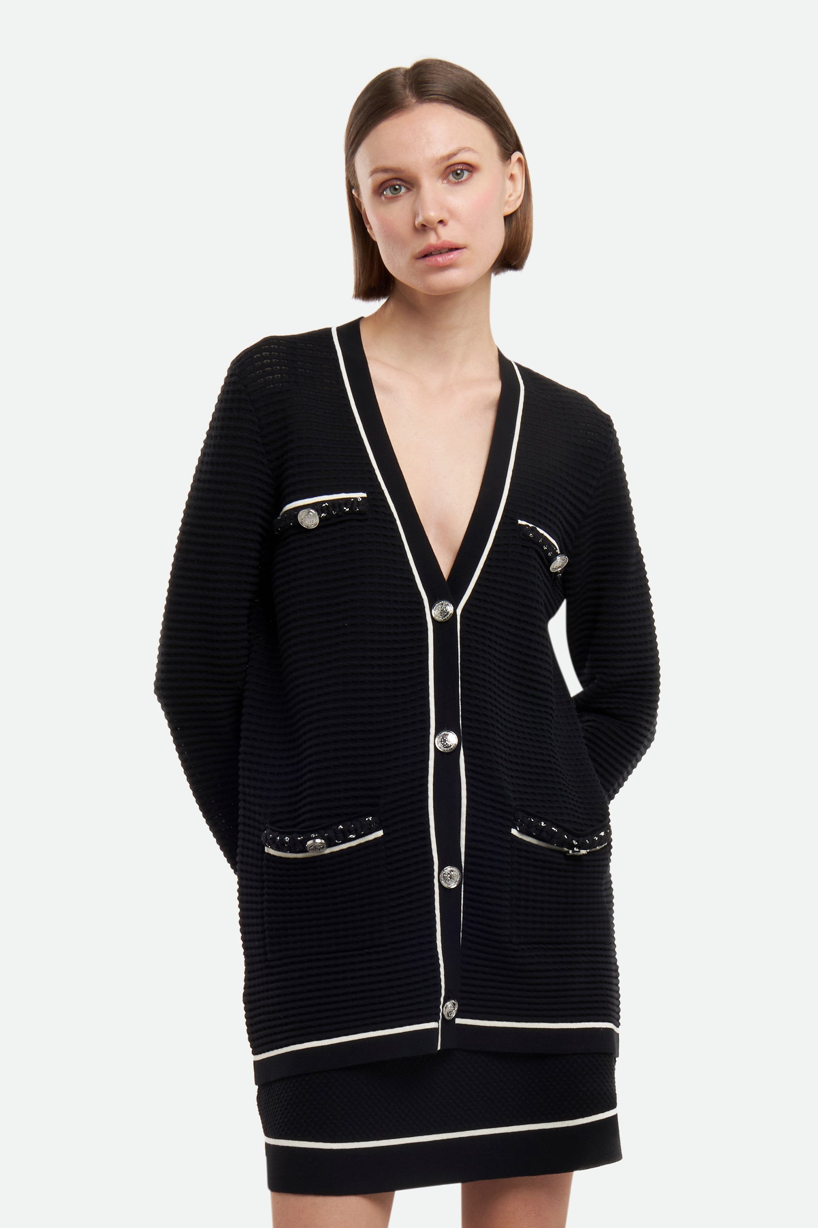 Pinko Schwarz Strickjacke