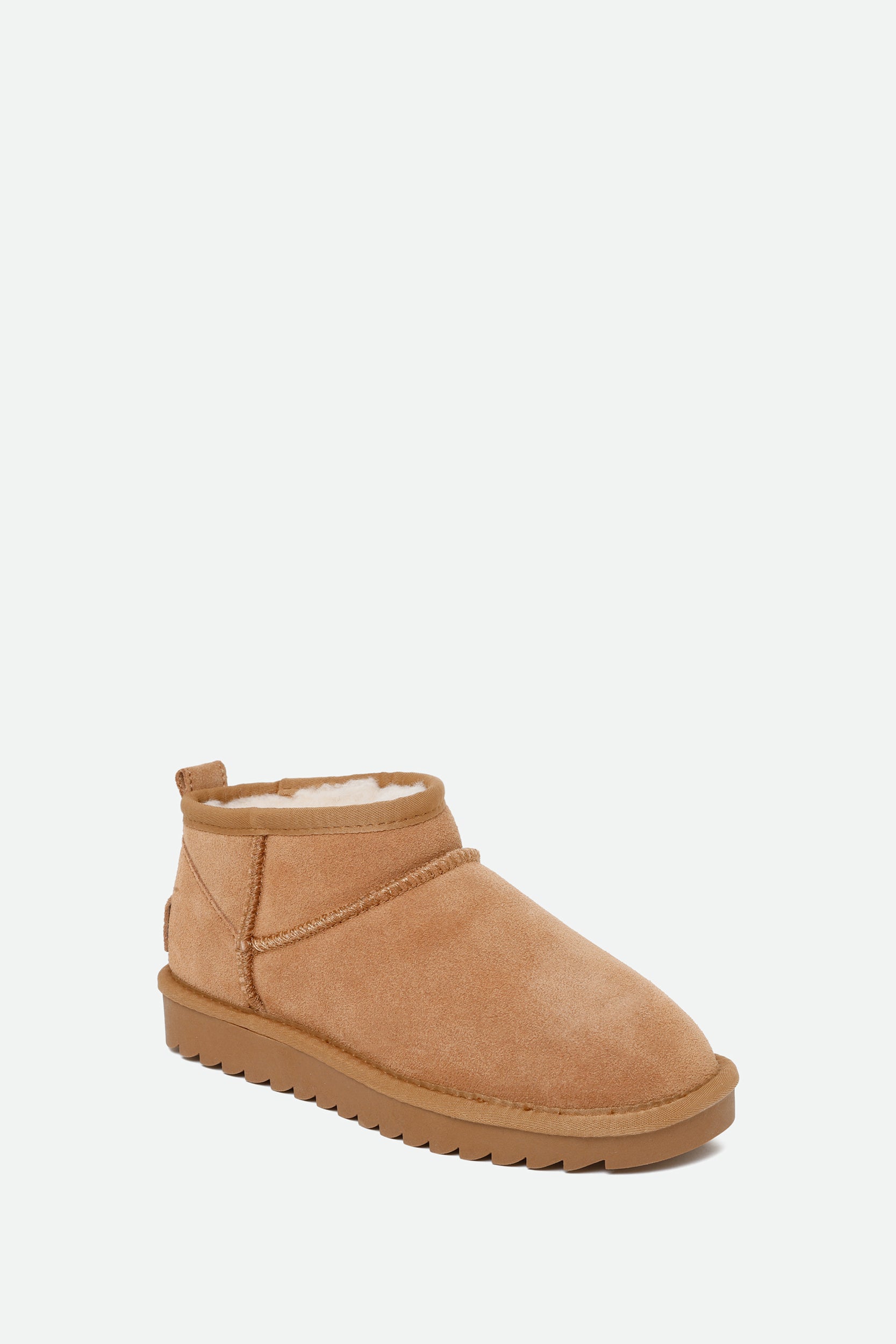 Colors of California Low Wildleder-Stiefelette Cognac