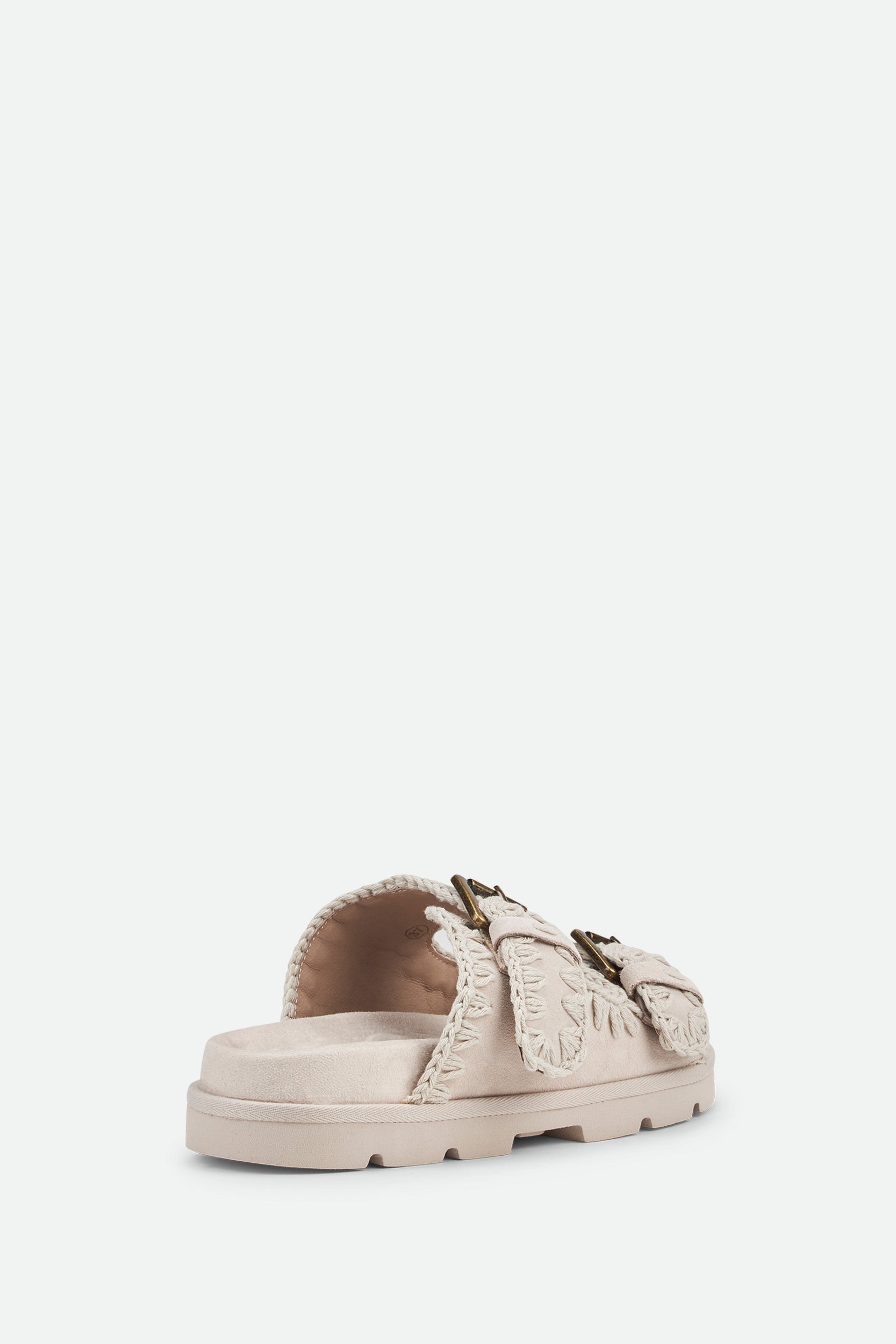 Weiße Ledersandalen Mou