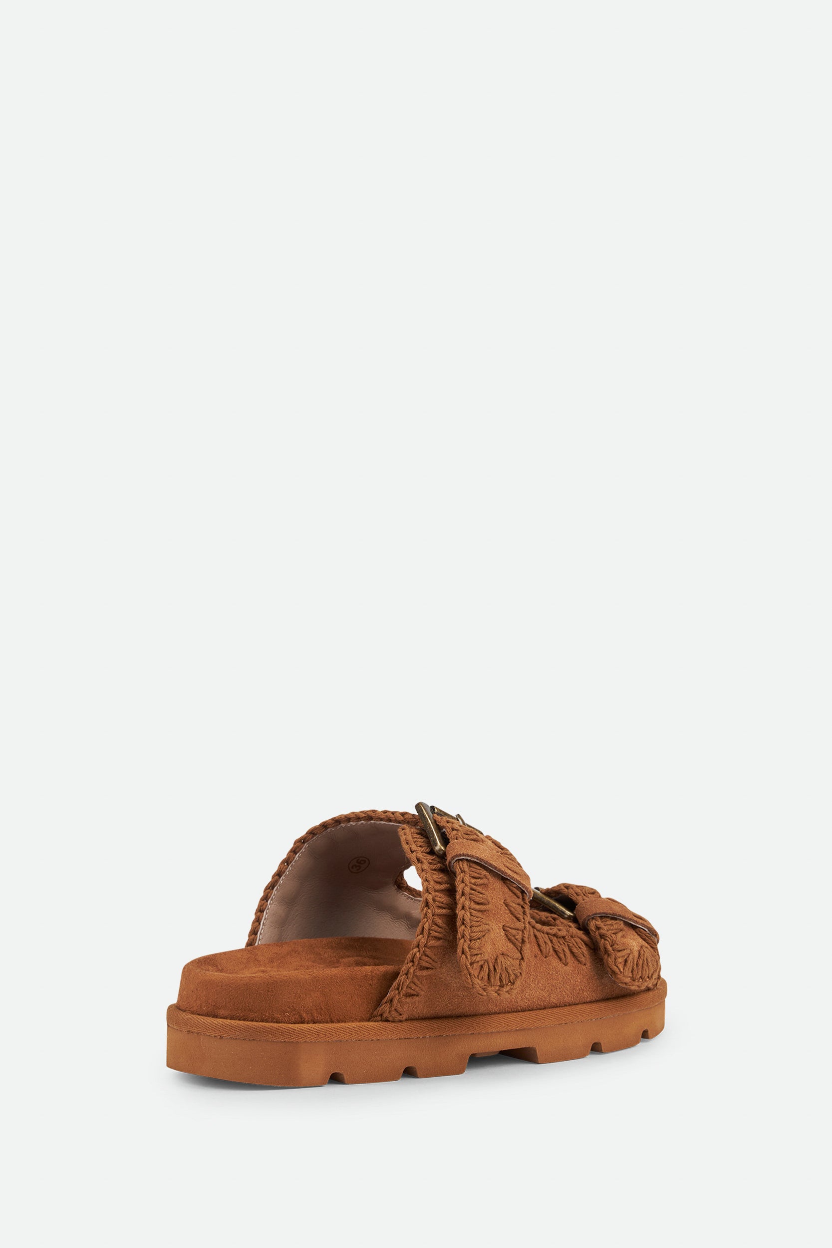 Mou Braun Wildledersandalen