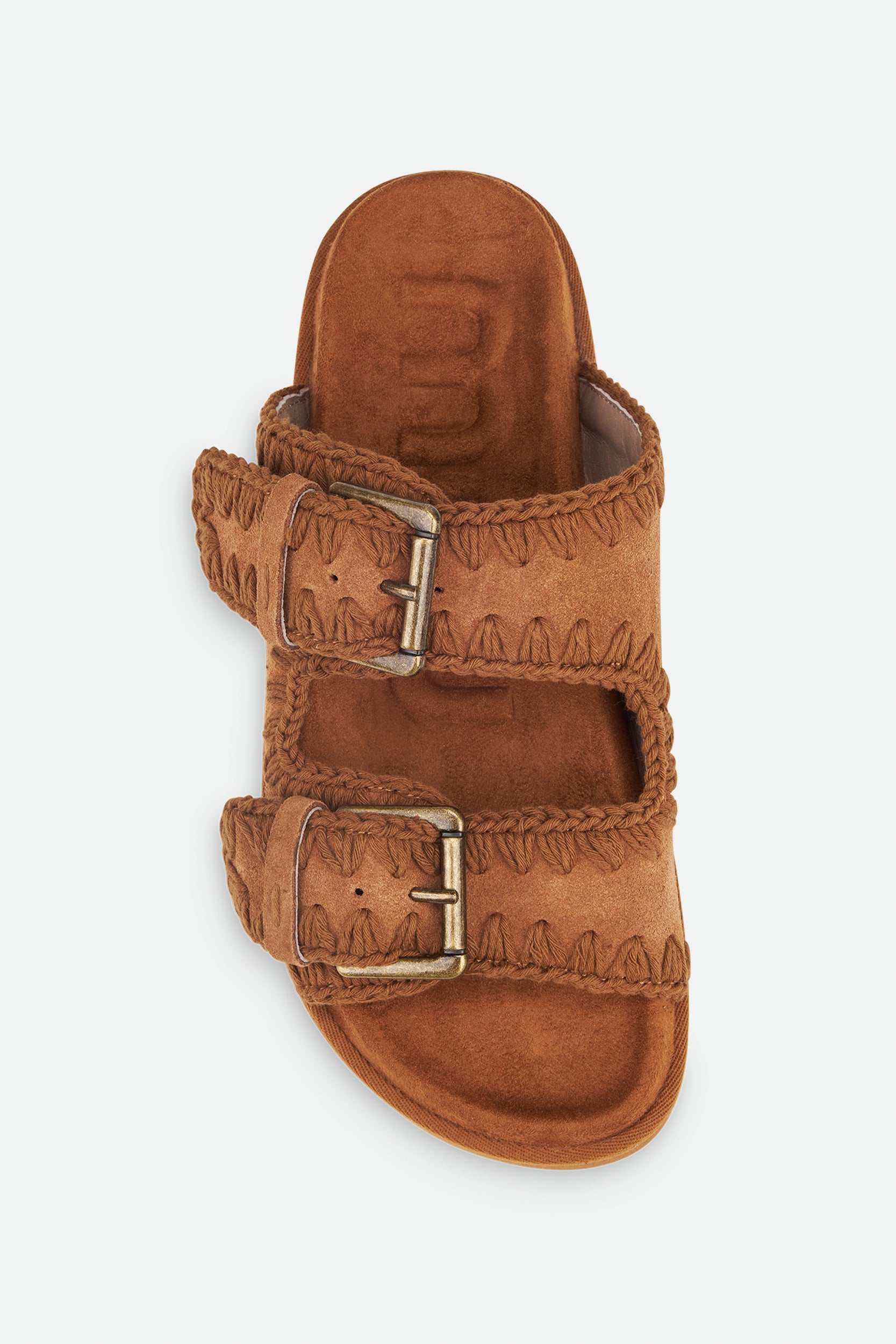 Mou Braun Wildledersandalen