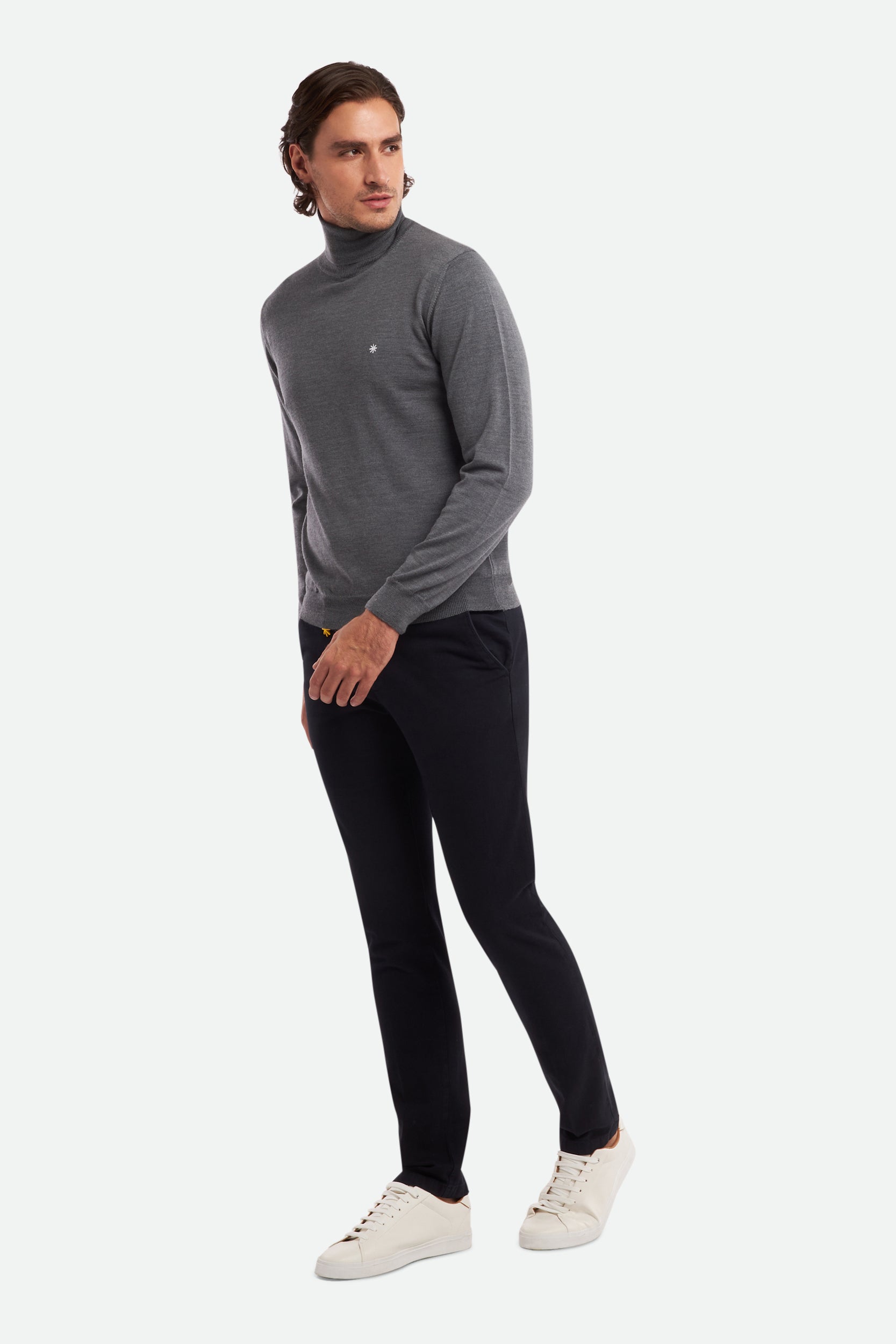 Manuel Ritz Marineblaue Chinohose