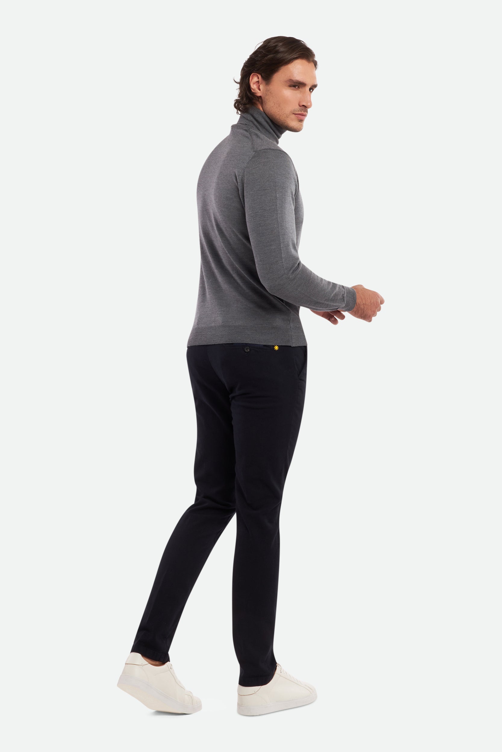 Manuel Ritz Marineblaue Chinohose