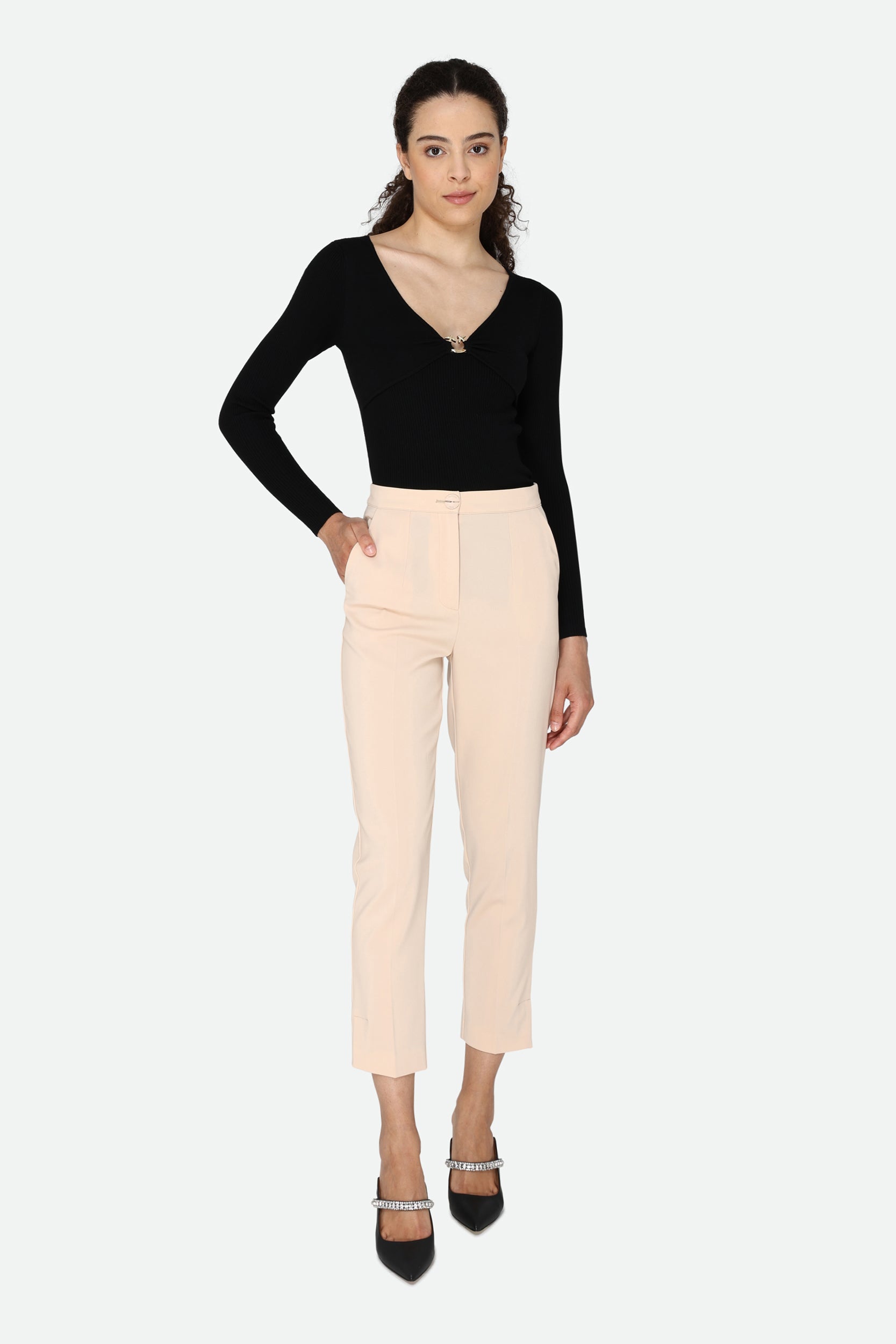 Schwarzes Logo-Hemd von Pinko