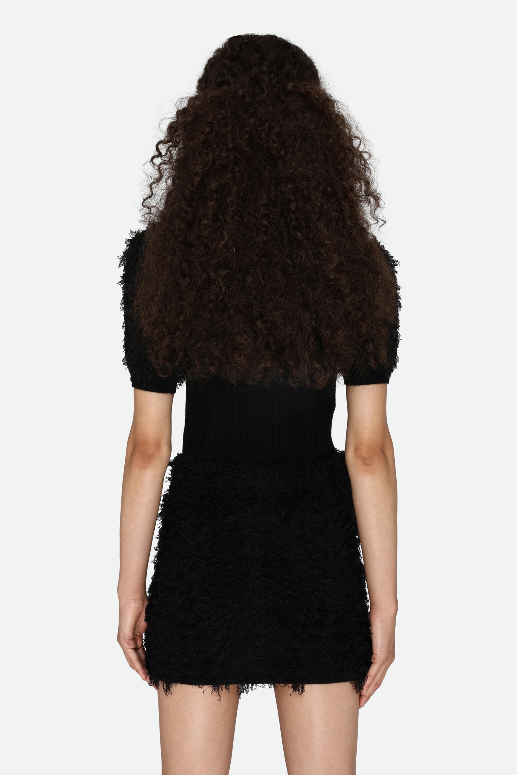 Pinko – Schwarzer, haariger Pullover