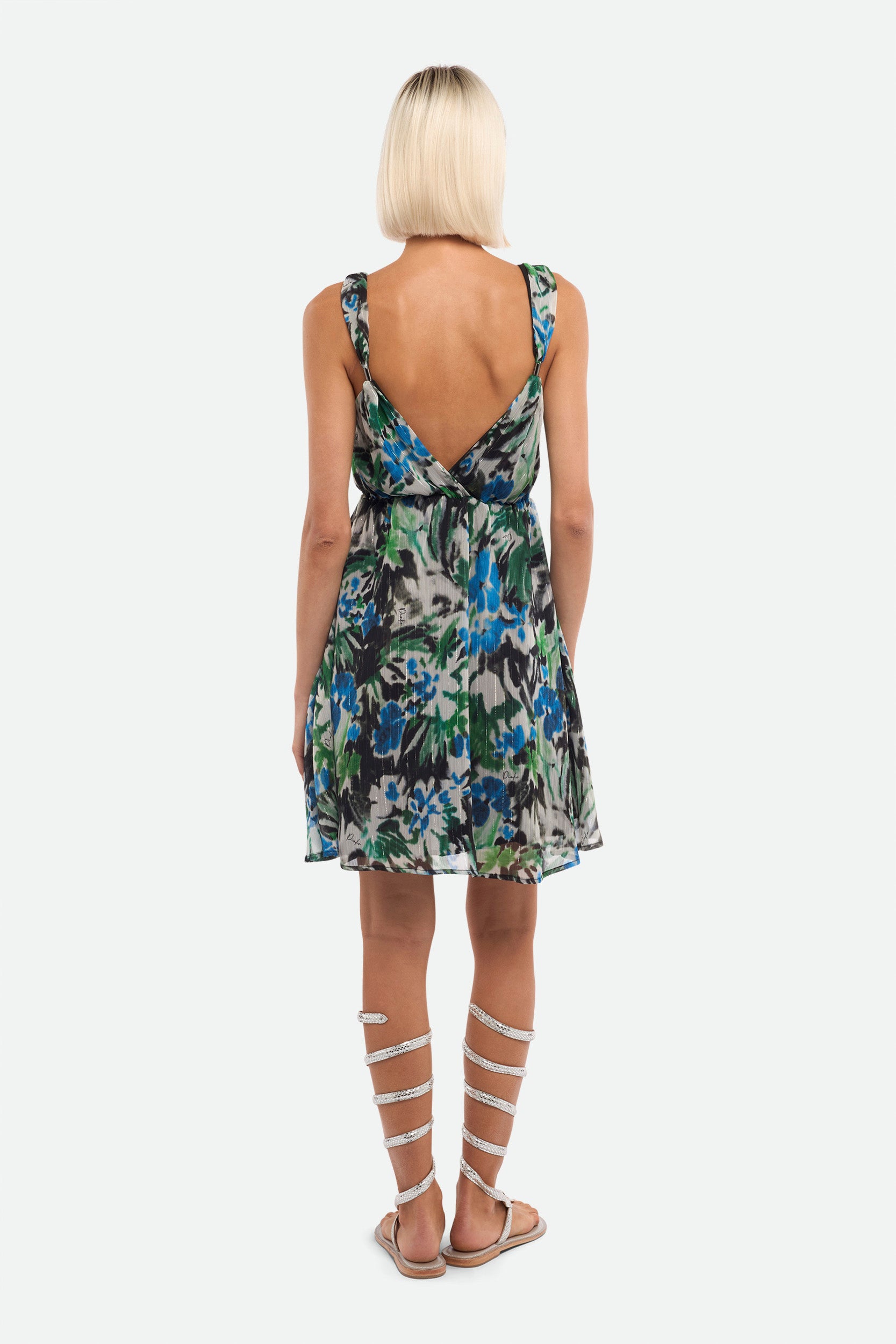 Pinko Mehrfarbig gemustertes Kleid