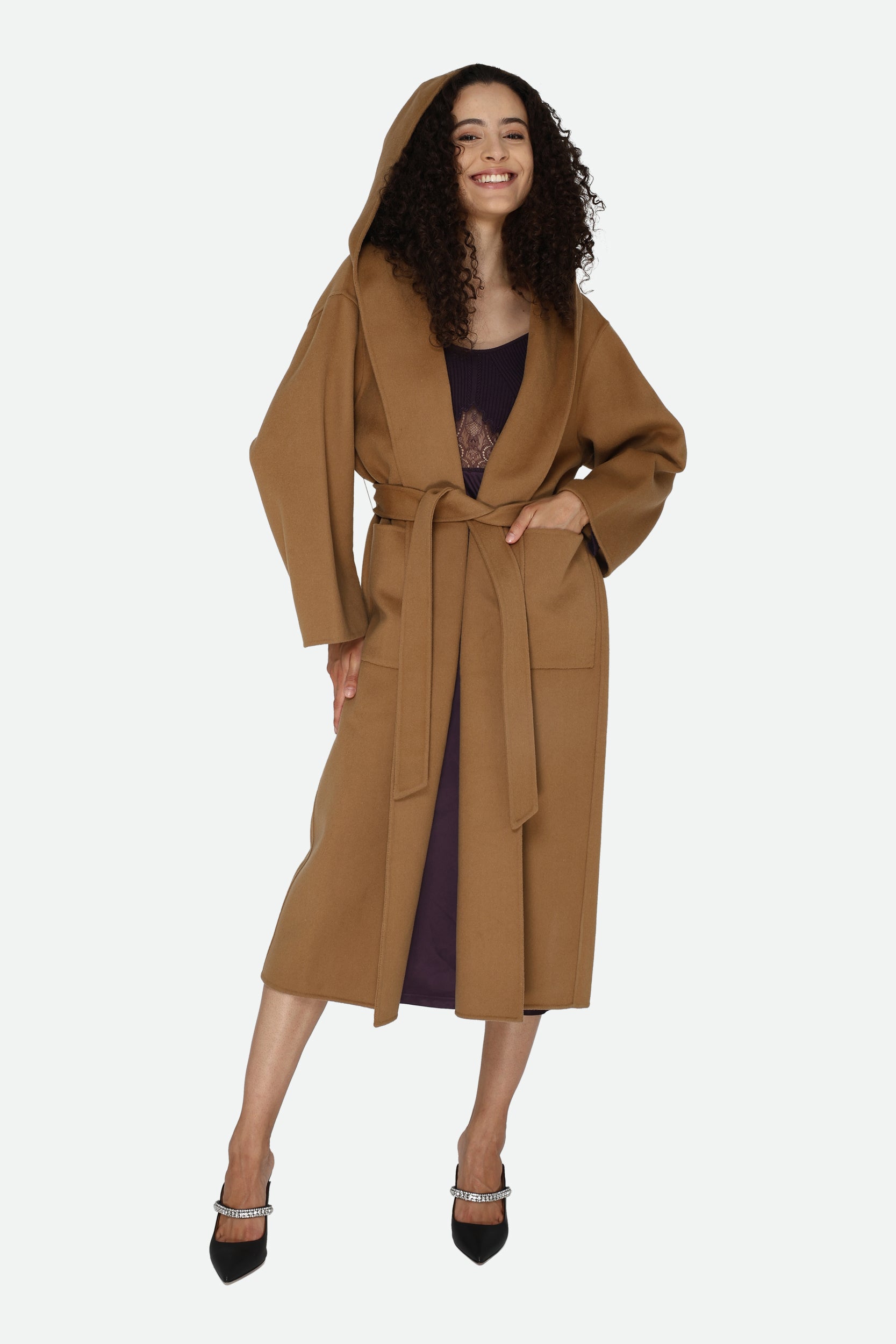 Pinko – Kamelfarbener Bademantel