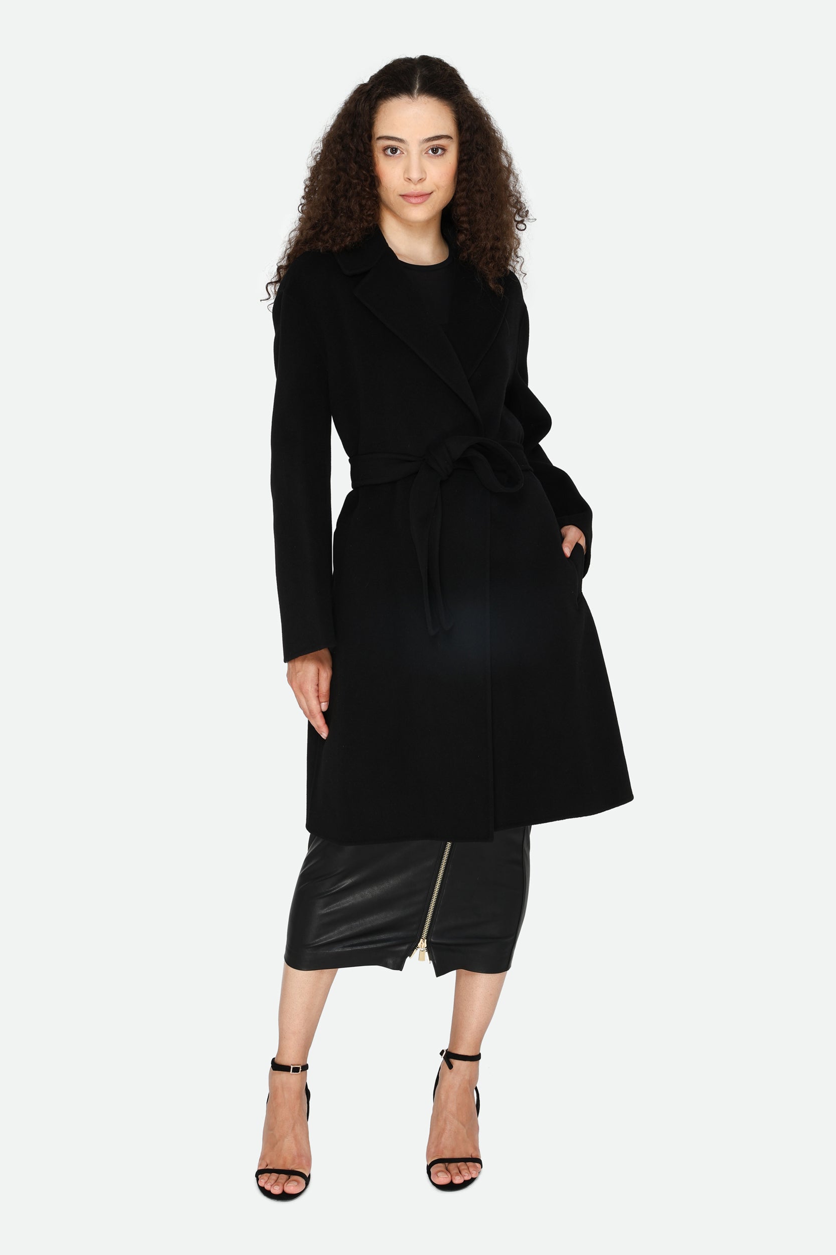 Pinko Schwarz Mantel