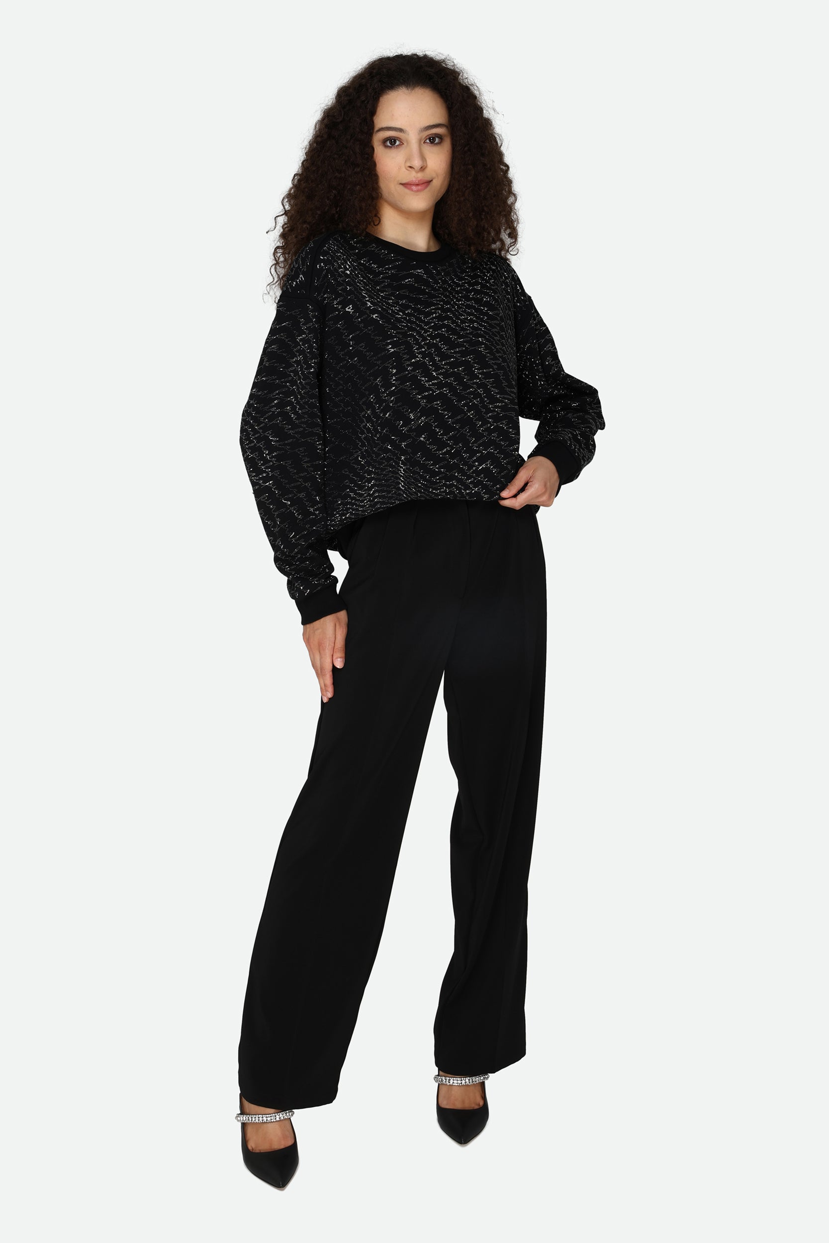 Pinko Schwarz Sweatshirt