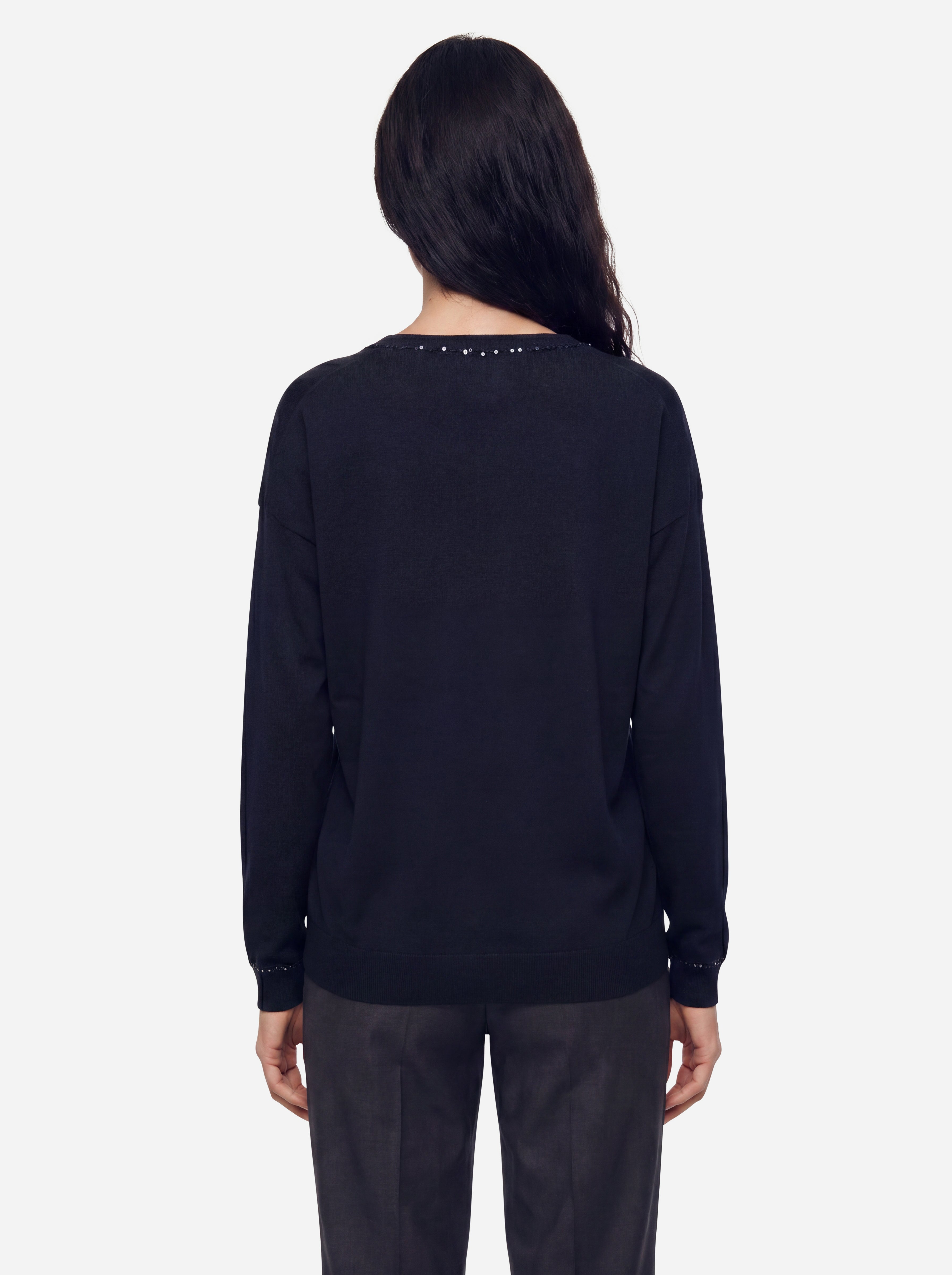 Fabiana Filippi Maglia in Cotone Blu