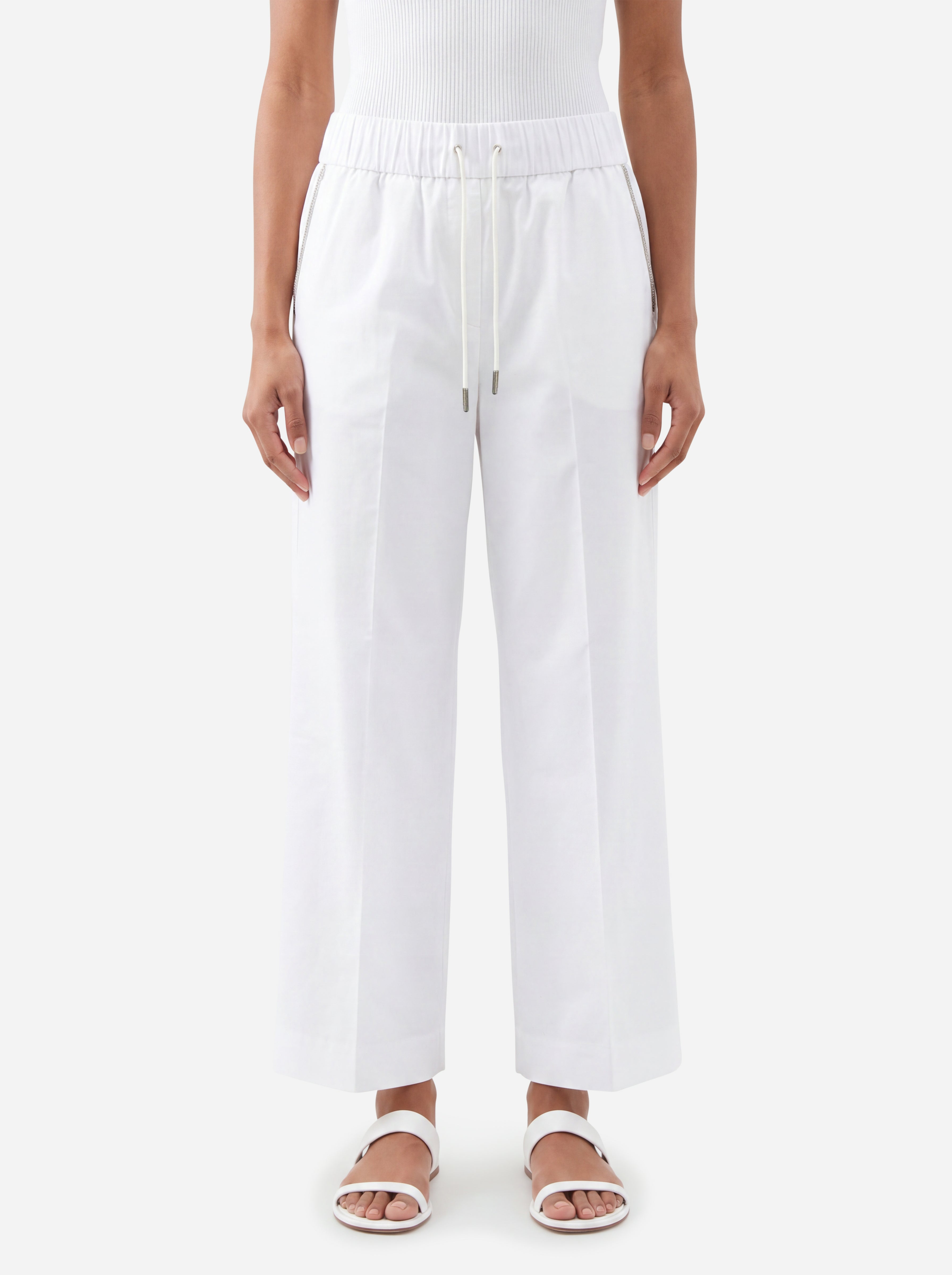 Fabiana Filippi Pantalone Bianco a Palazzo