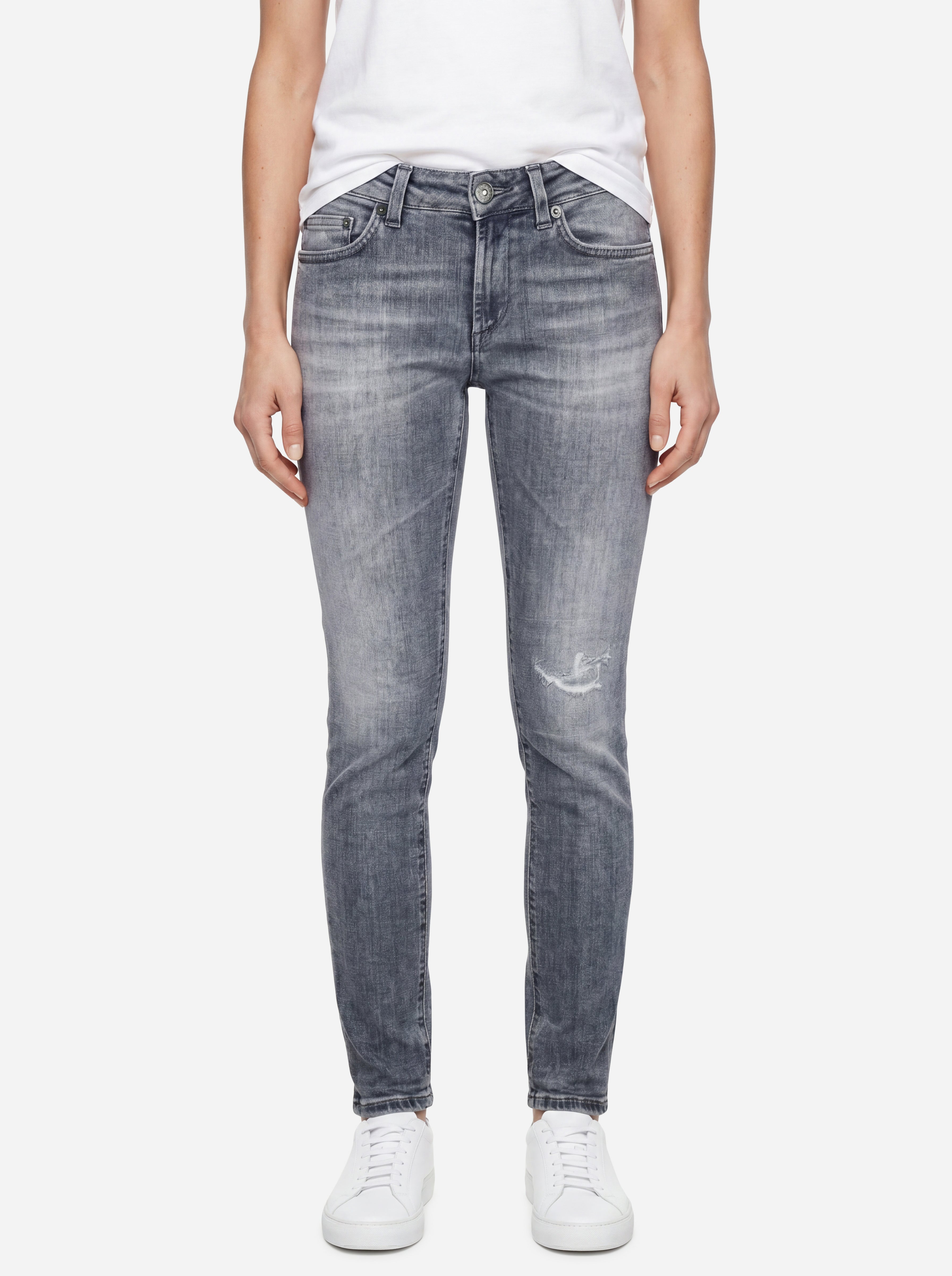 Dondup Jeans Monroe Skinny Grigi