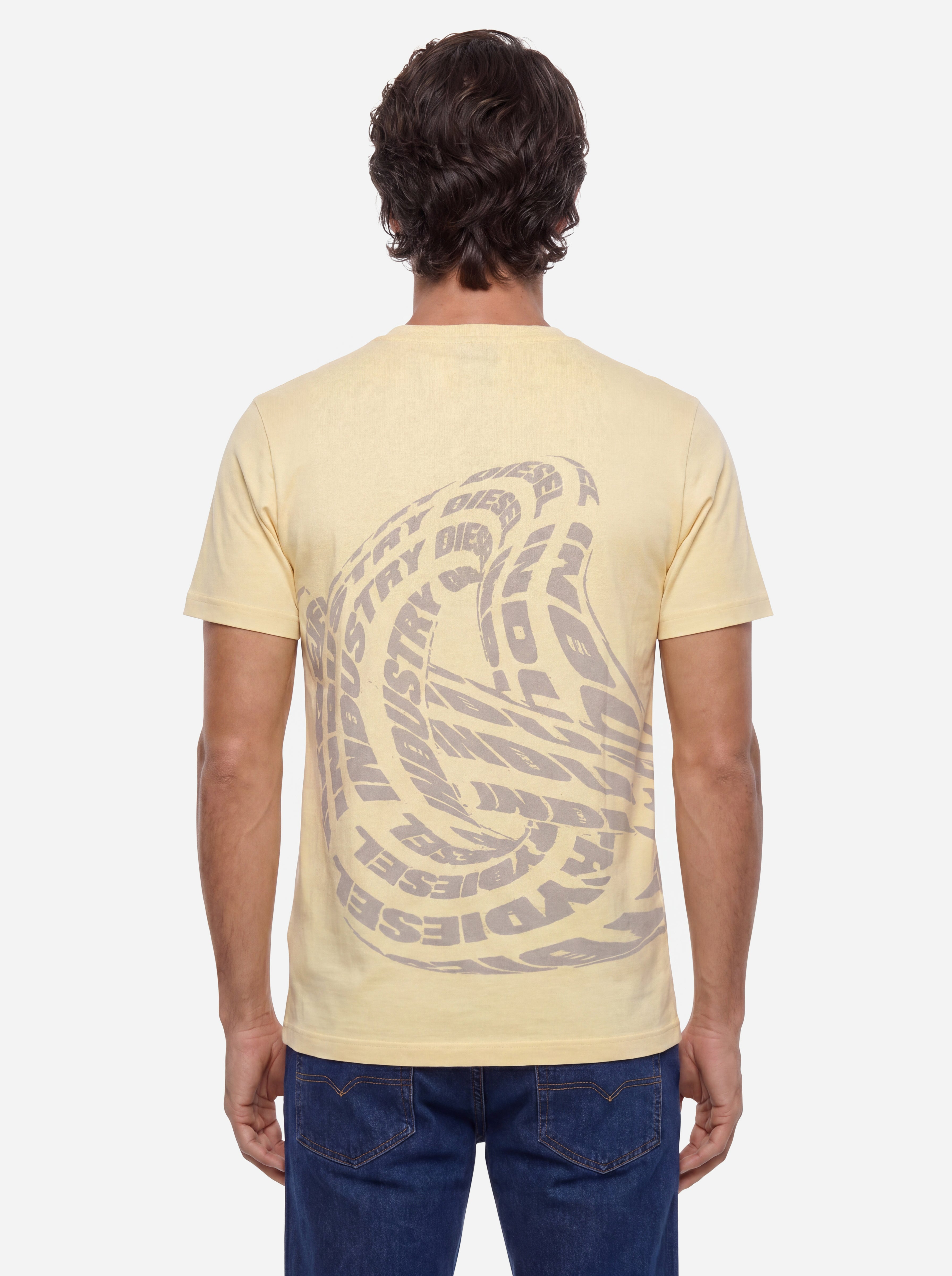 Diesel Tshirt Gialla in Cotone