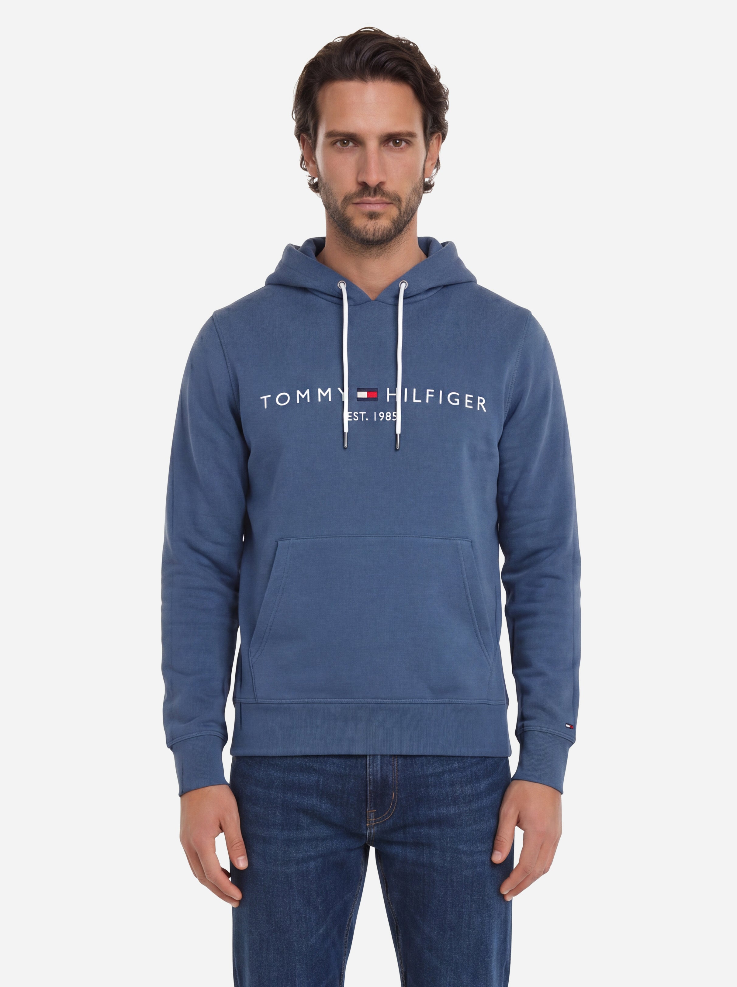 Tommy Hilfiger Felpa con Cappuccio con Logo