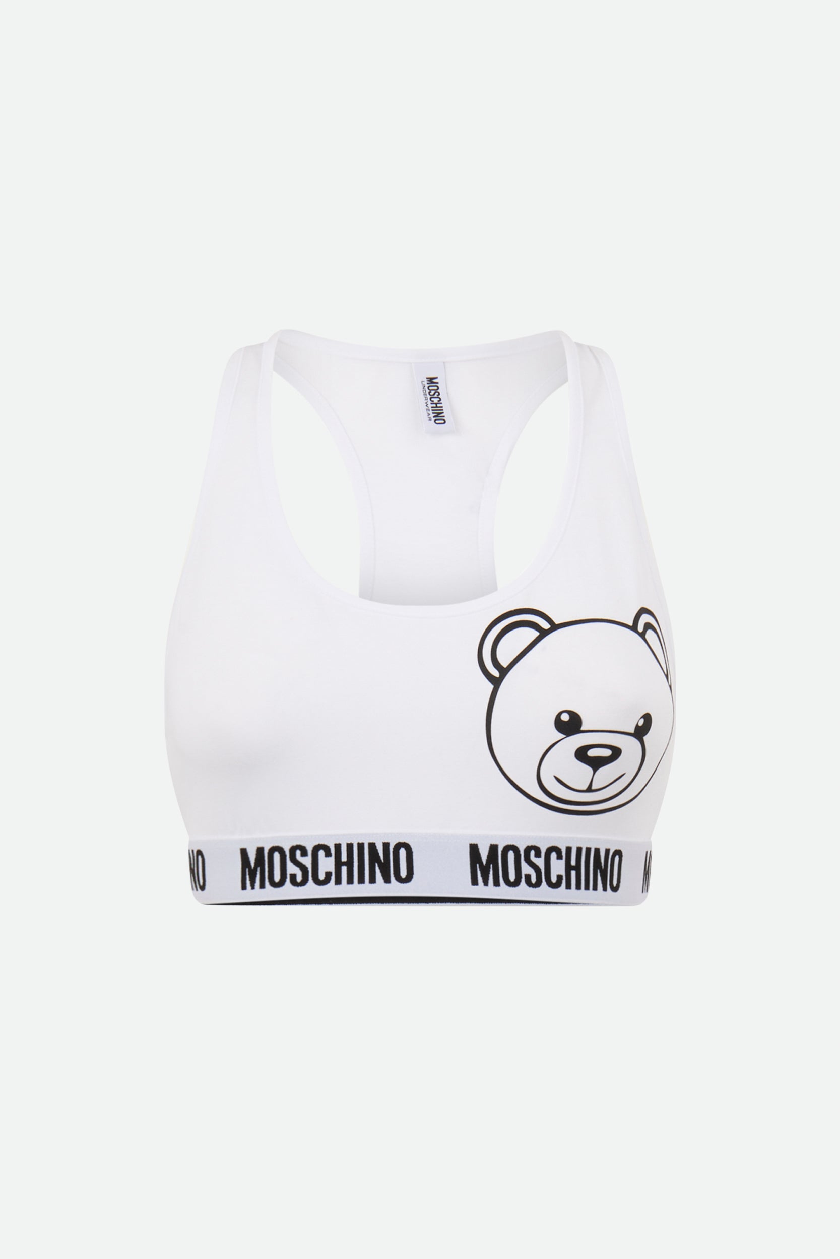 Weiße Oberteil Moschino