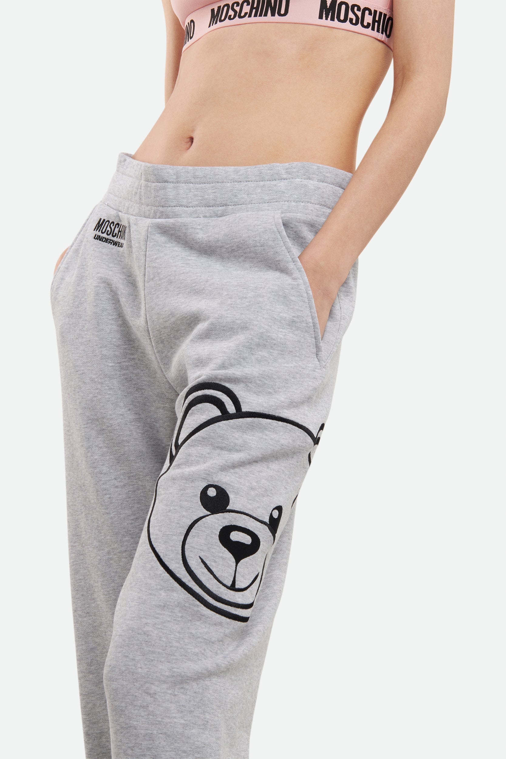Grau Trainingshose Moschino