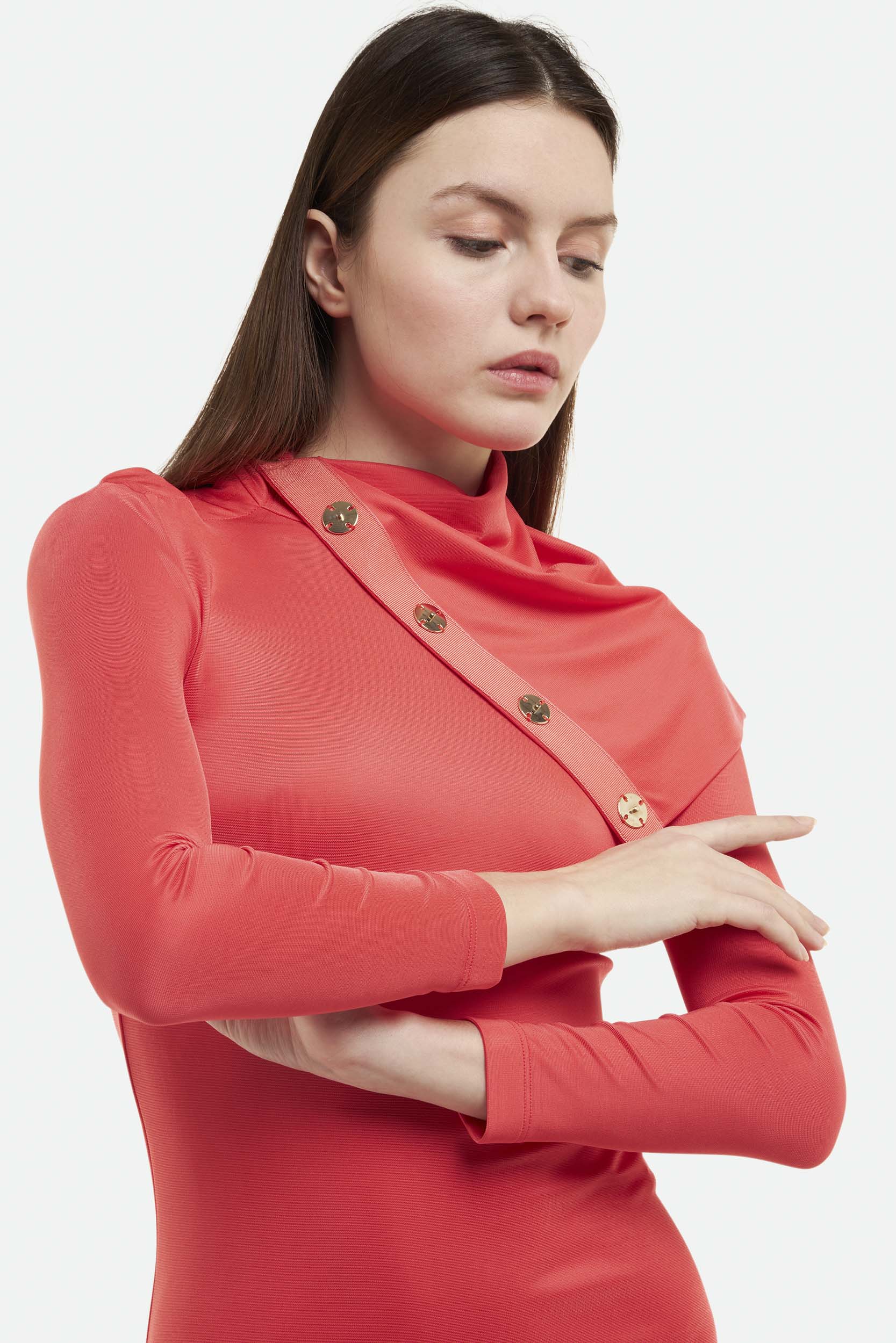 Rote Kleid Elisabetta Franchi