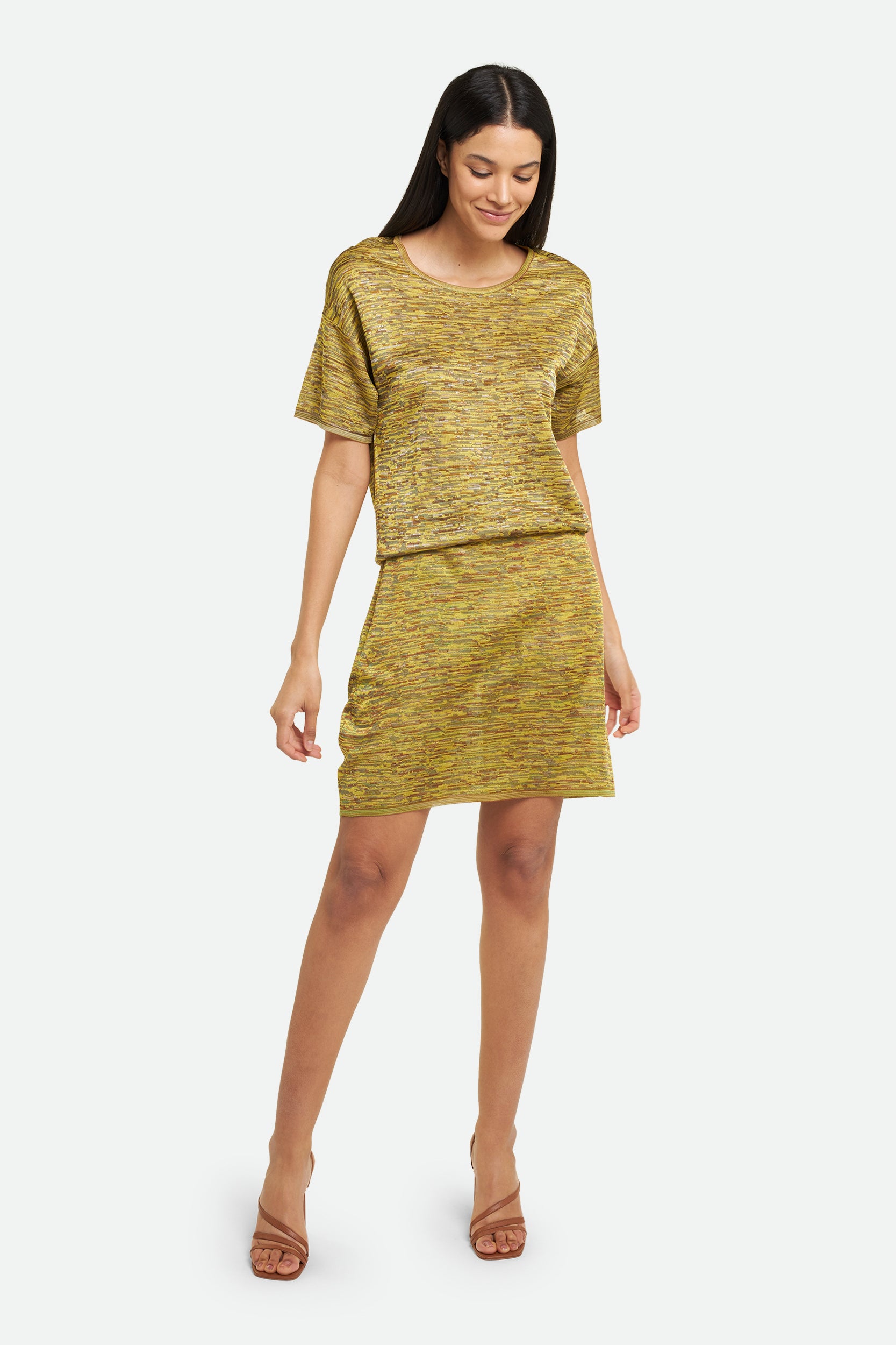 M Missoni Gelbe Midikleid