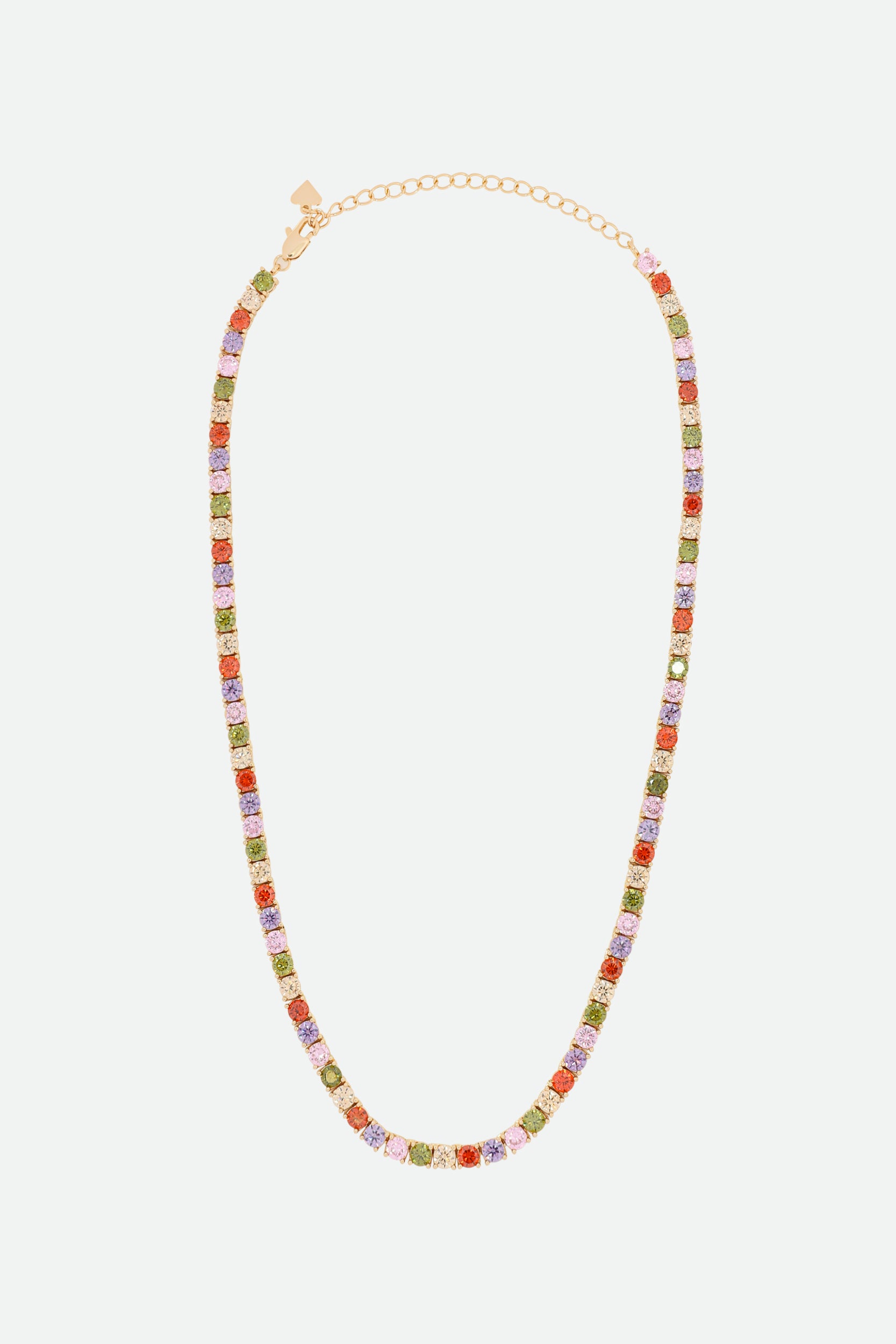 Melusina Bijoux Armband Halskette mit bunten Zirkonen