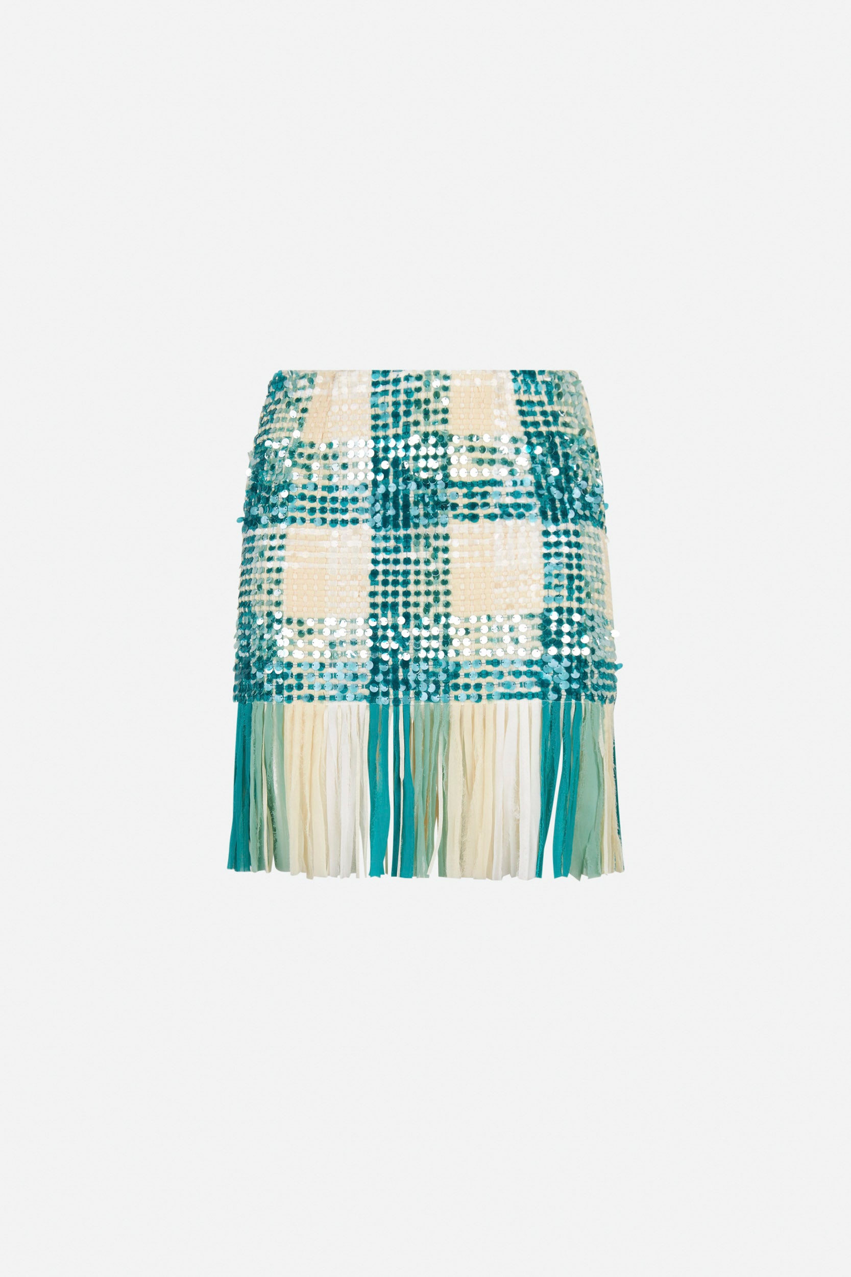 Elisabetta Franchi Weiße und Grüne Rock