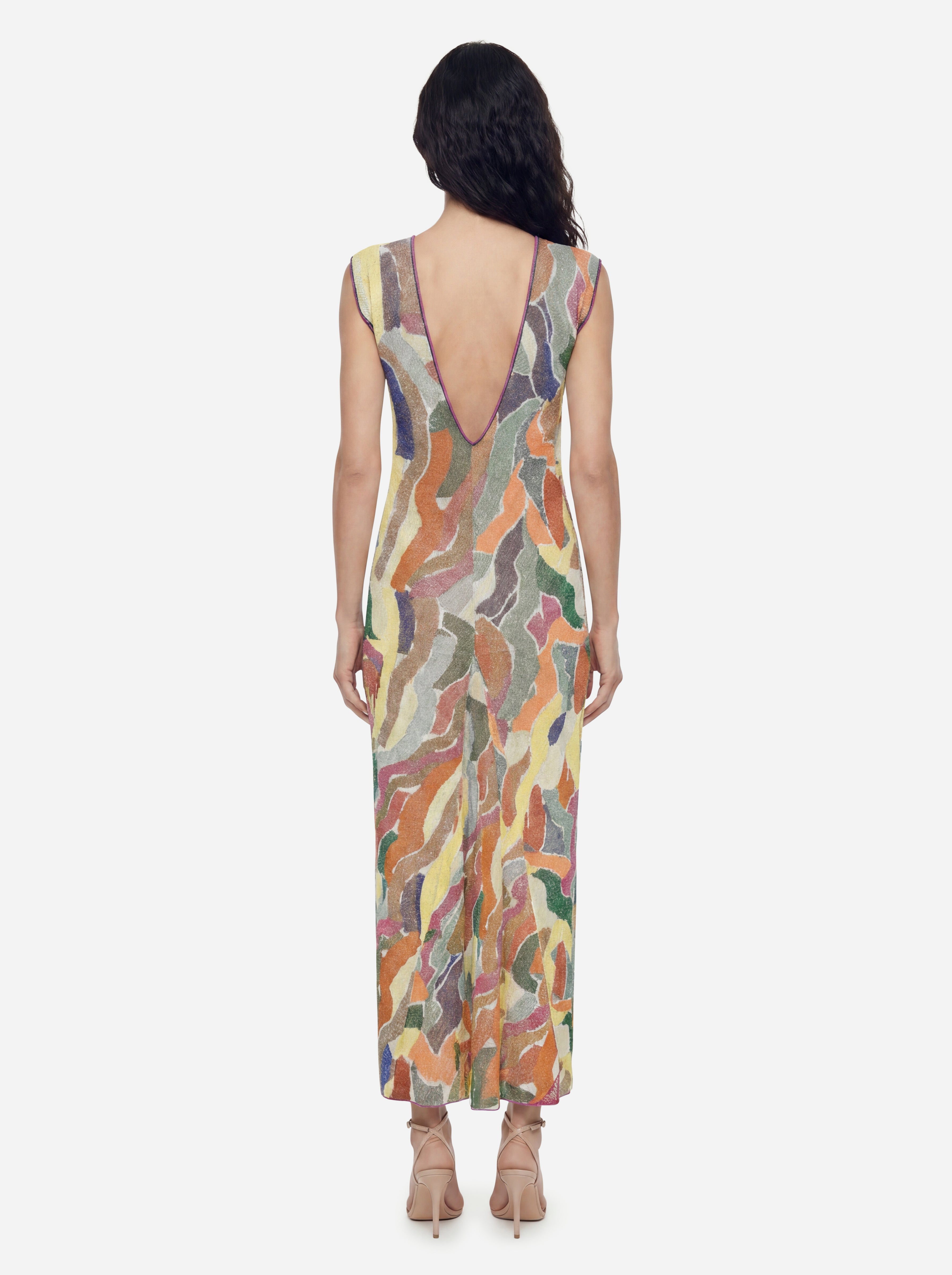 Mehrfarbig bedrucktes Midikleid von Circus Hotel
