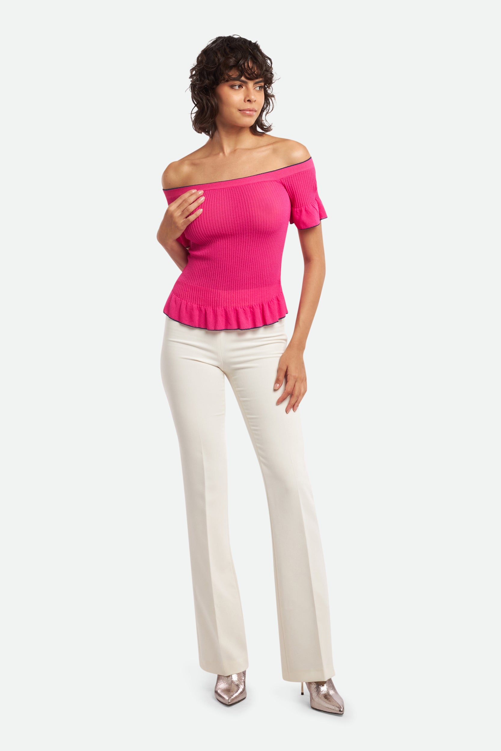 Rose Barbie-Pullover Elisabetta Franchi